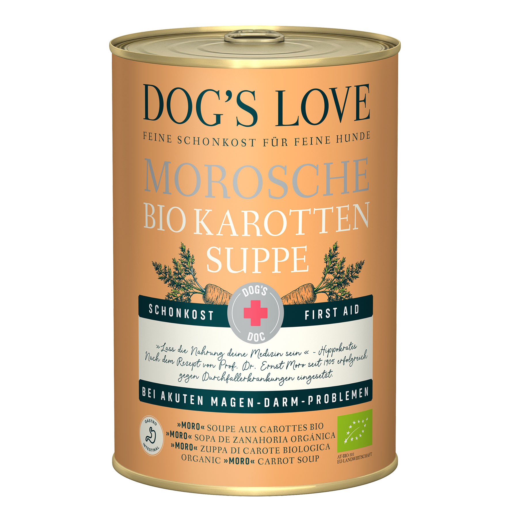 Dog's Love DOC Schonkost Morosche Karottensuppe, 400g