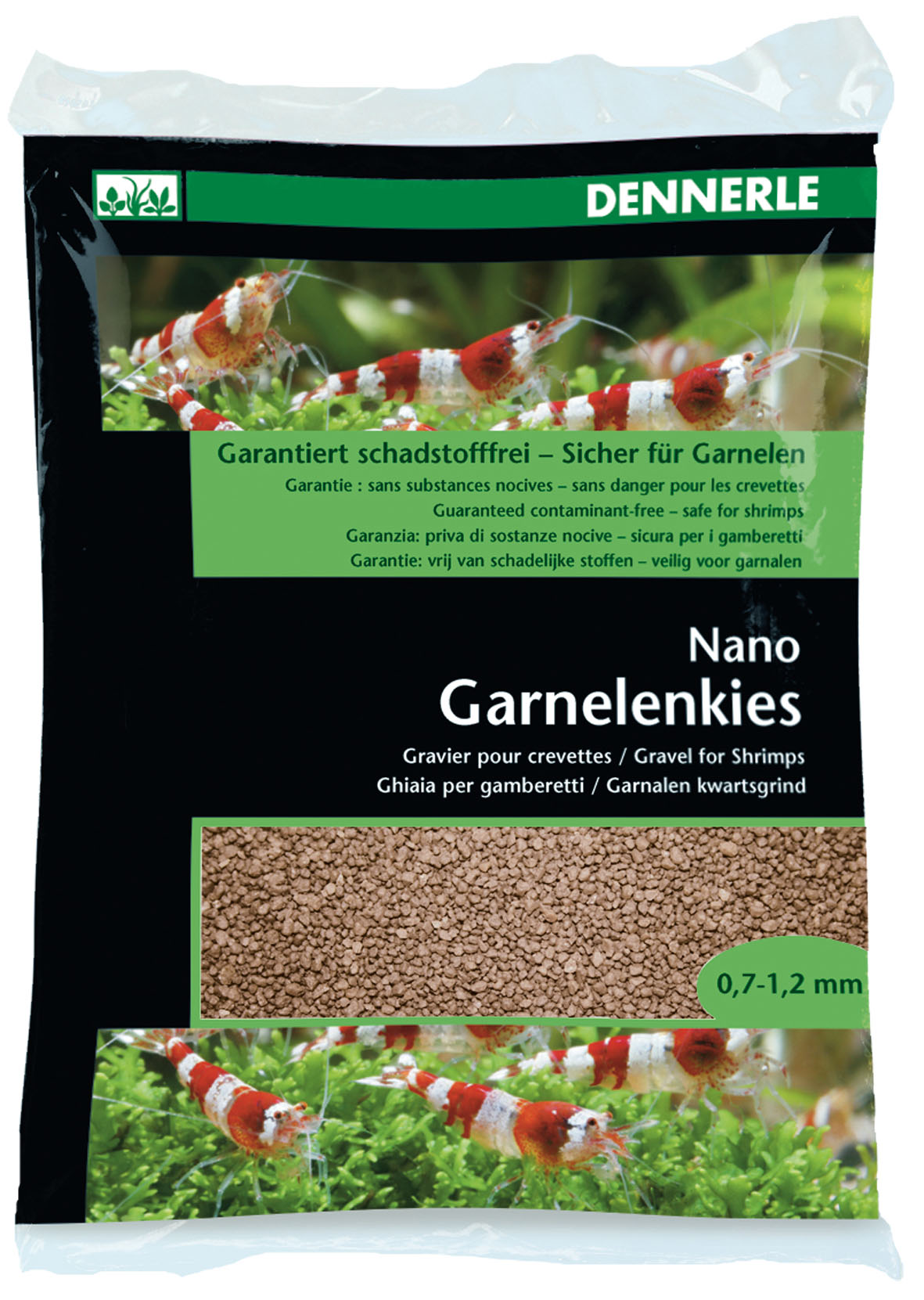 Dennerle Nano Gravier pour crevettes, Brun Borneo, 2kg