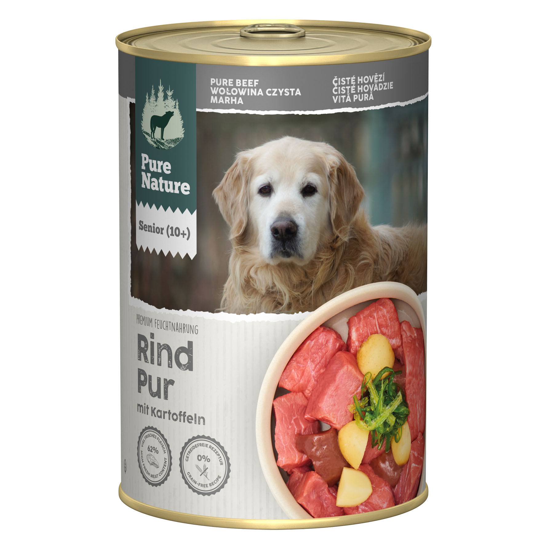 PureNature Senior Rind Pur mit Kartoffeln, 400g