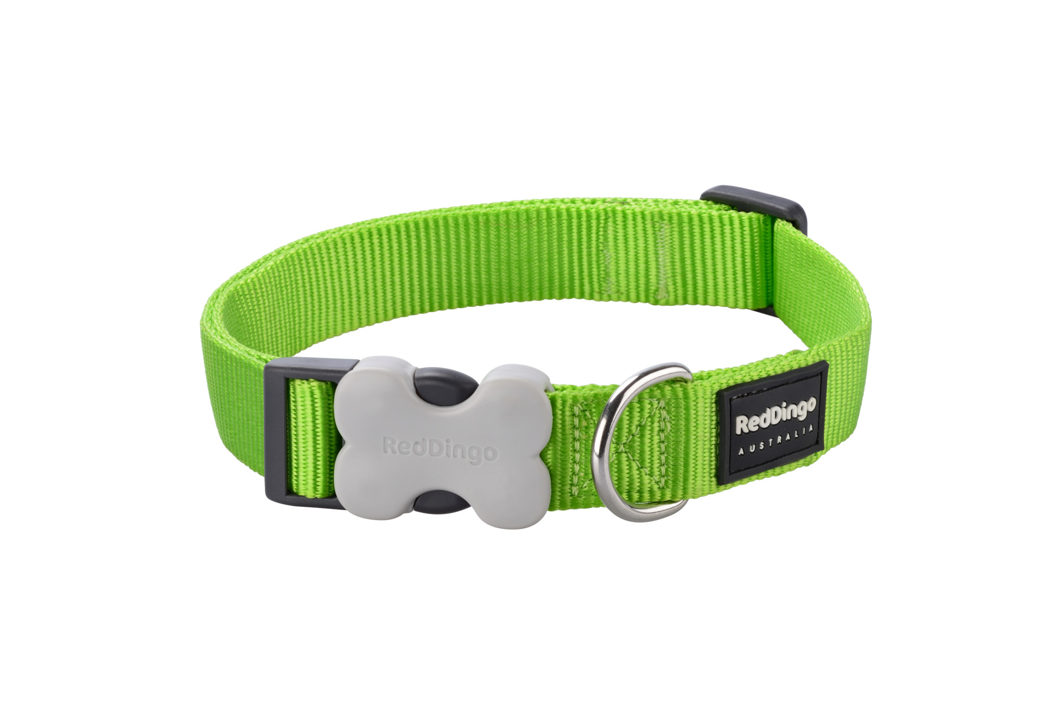 RedDingo Halsband Plain Classic Lime Grün XS
