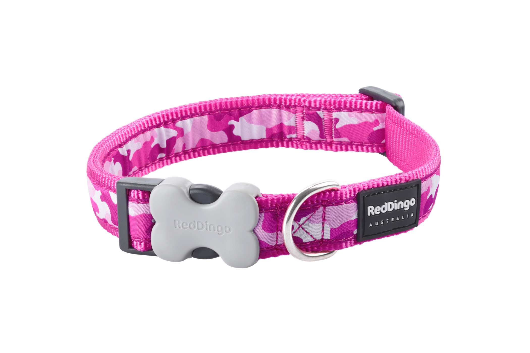 RedDingo Halsband Design Camouflage Hot Pink M