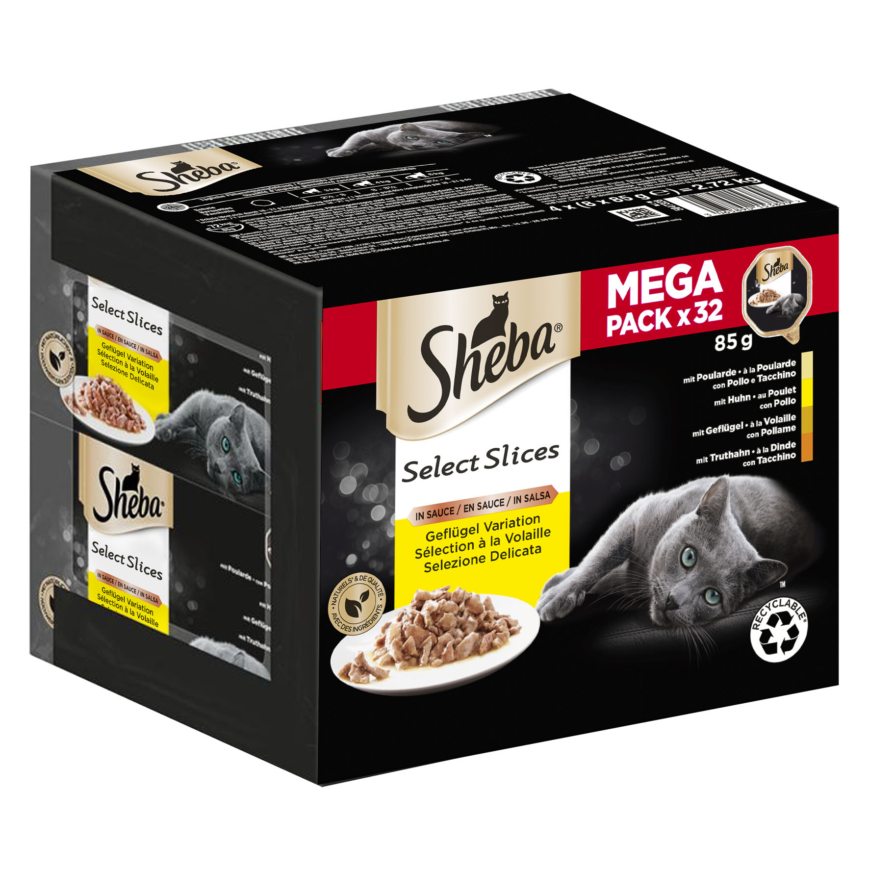 Sheba Selection Geflügel Varianten, 32x85g