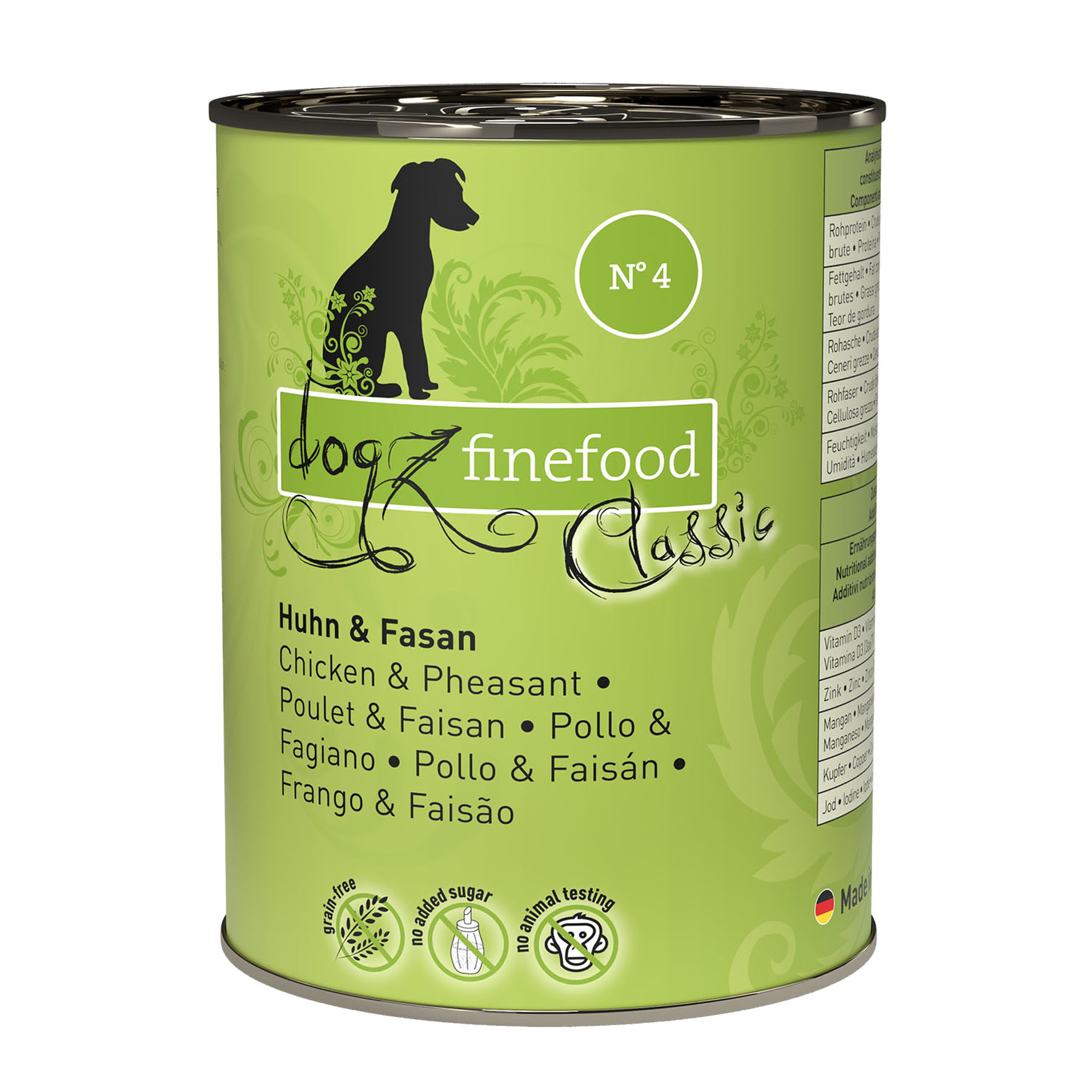 Dogz Finefood No.04 Huhn & Fasan, 400g