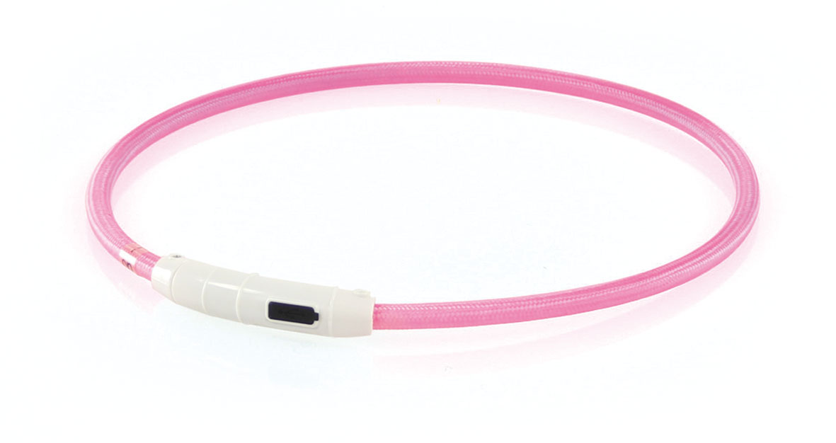 swisspet Universal-Leuchthalsband Plus, pink