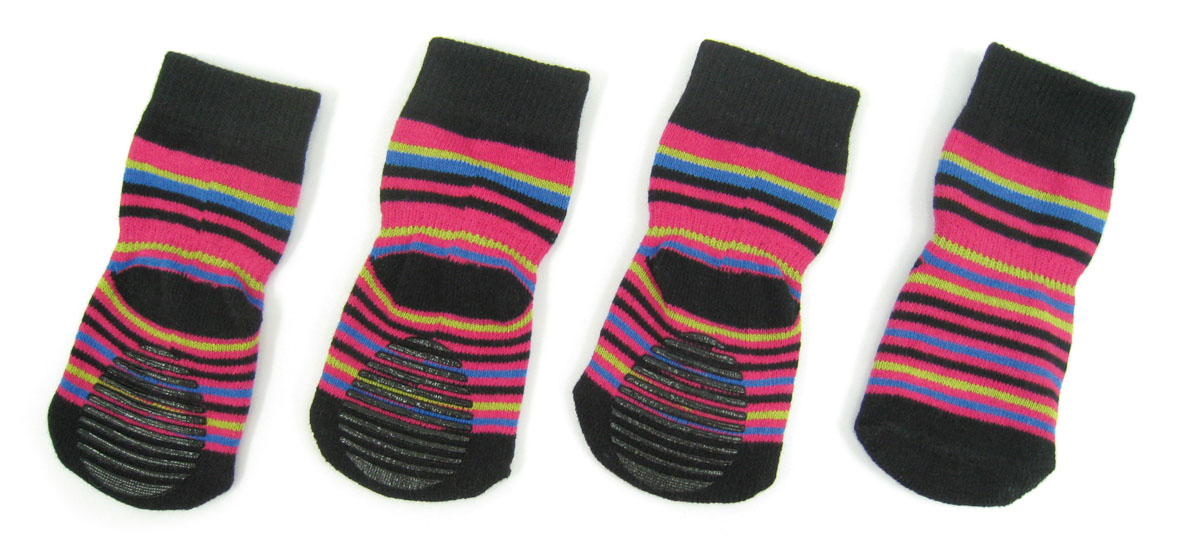 swisspet Hundesocken mit Anti-Slip, Pinkies