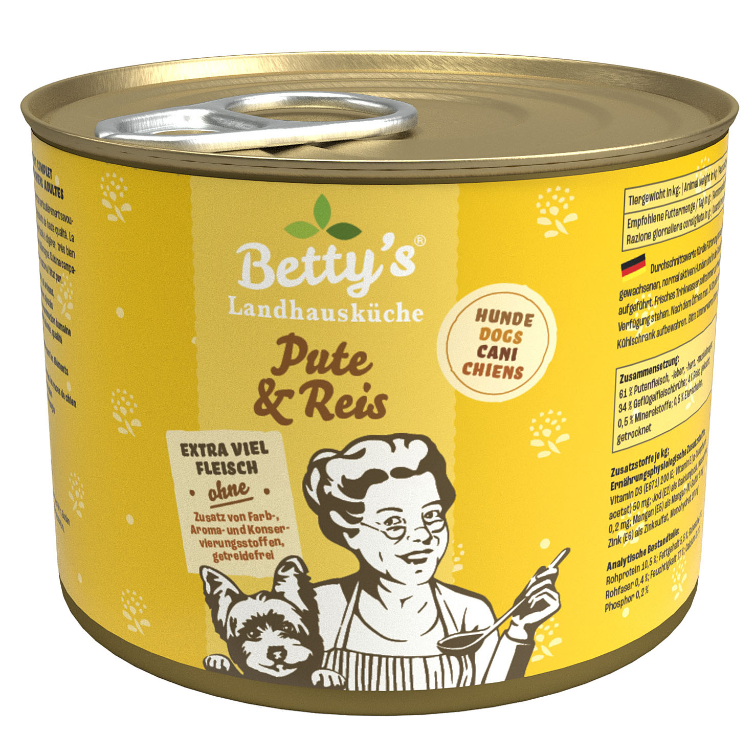 Betty's Cuisine de Campagne Dinde & Riz, 200g