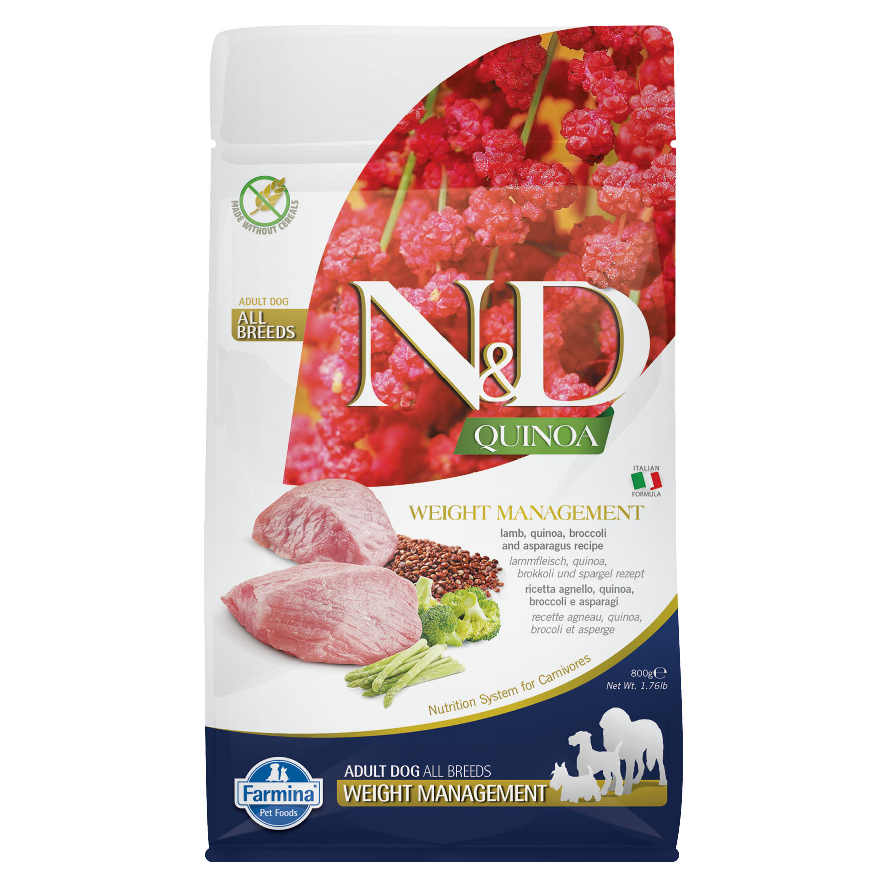 Farmina Dog Weight Adult ALL BREEDS Lamm & Brokkoli, 800g