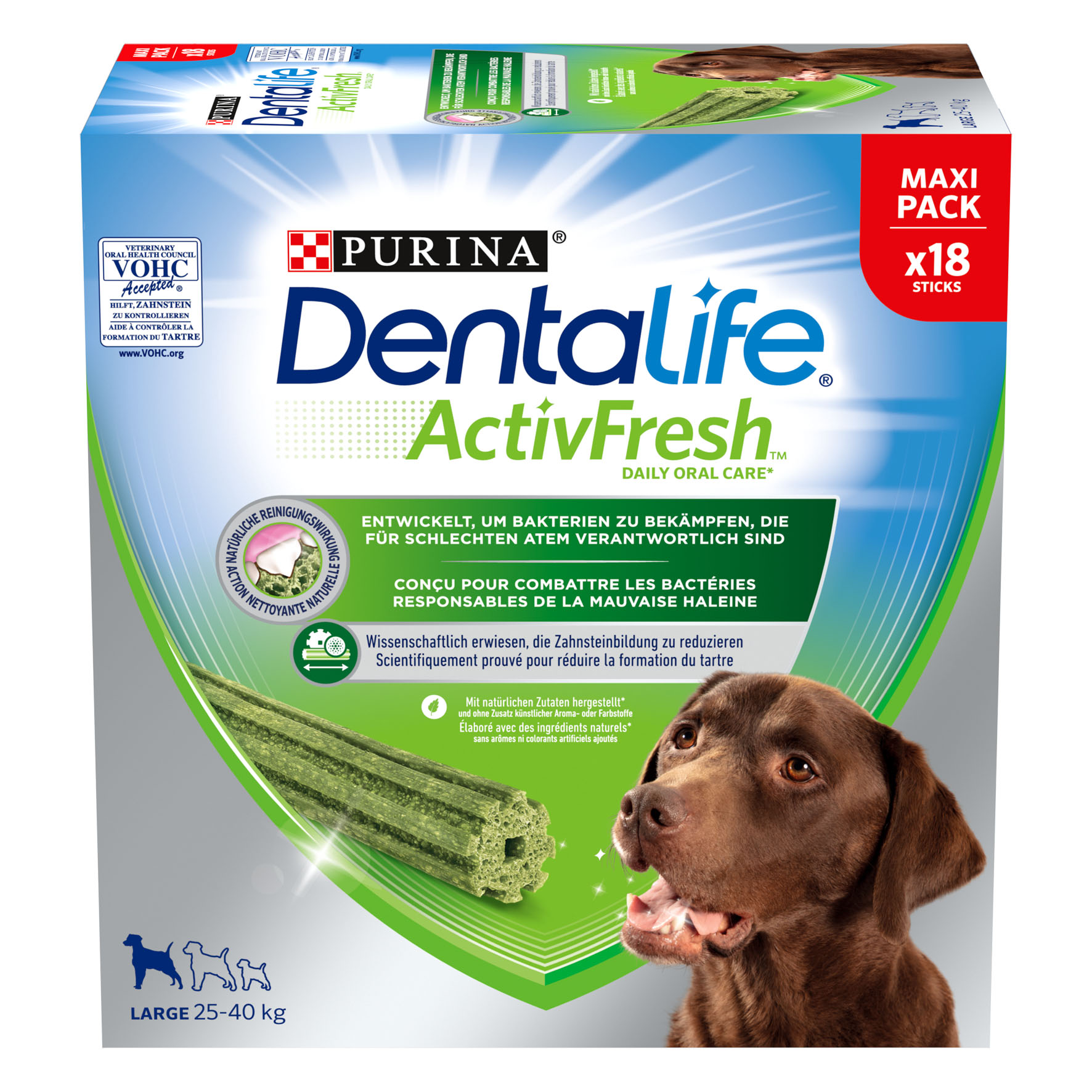Dentalife ActiveFresh Large, 6x106g