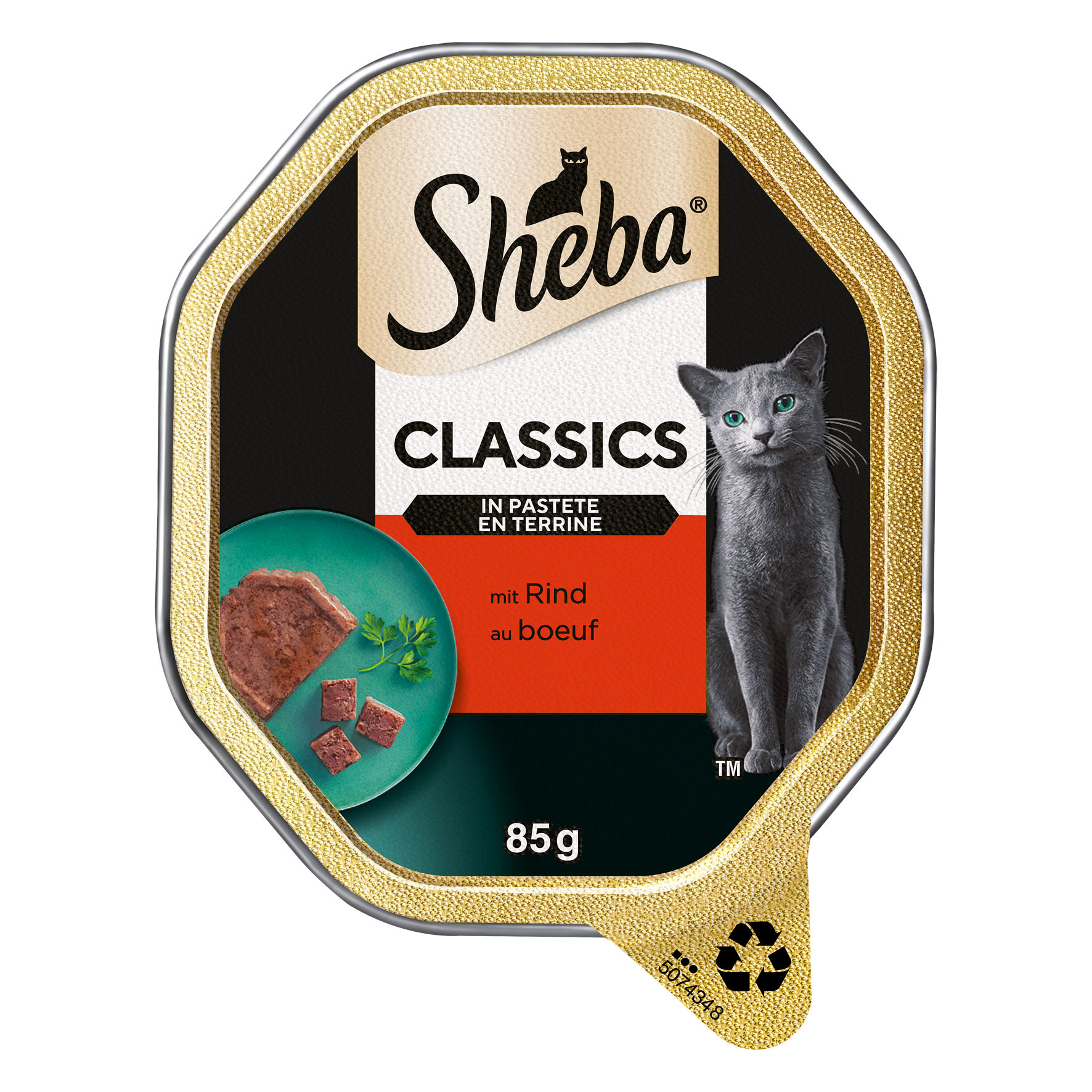 Sheba Classics in Pastete mit Rind, 85g