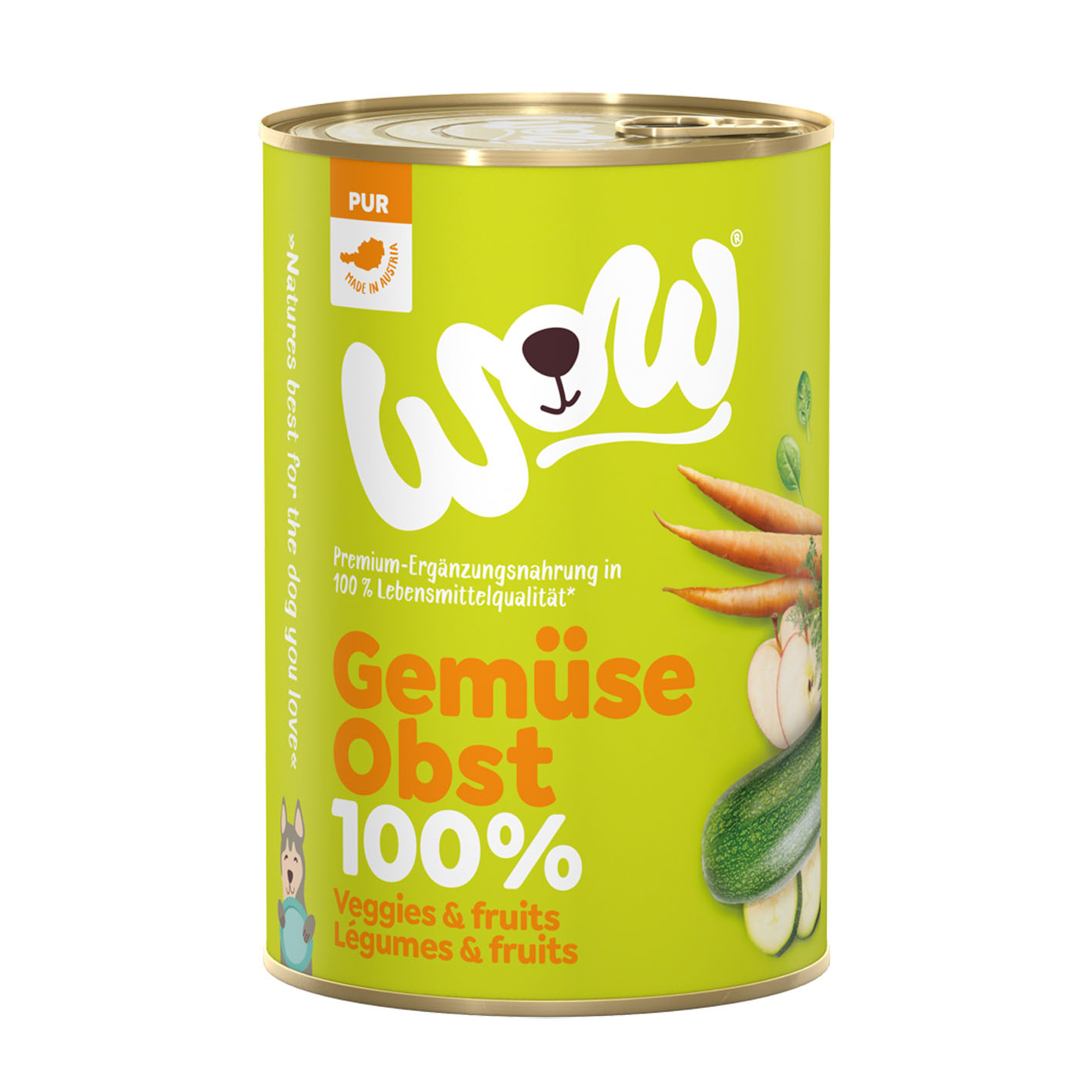 WOW 100% Gemüse und Obst PUR, 400g