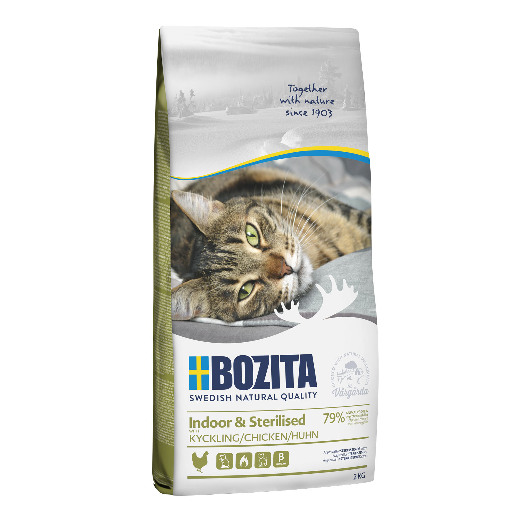 Bozita Indoor & Sterilised Chicken, 2kg