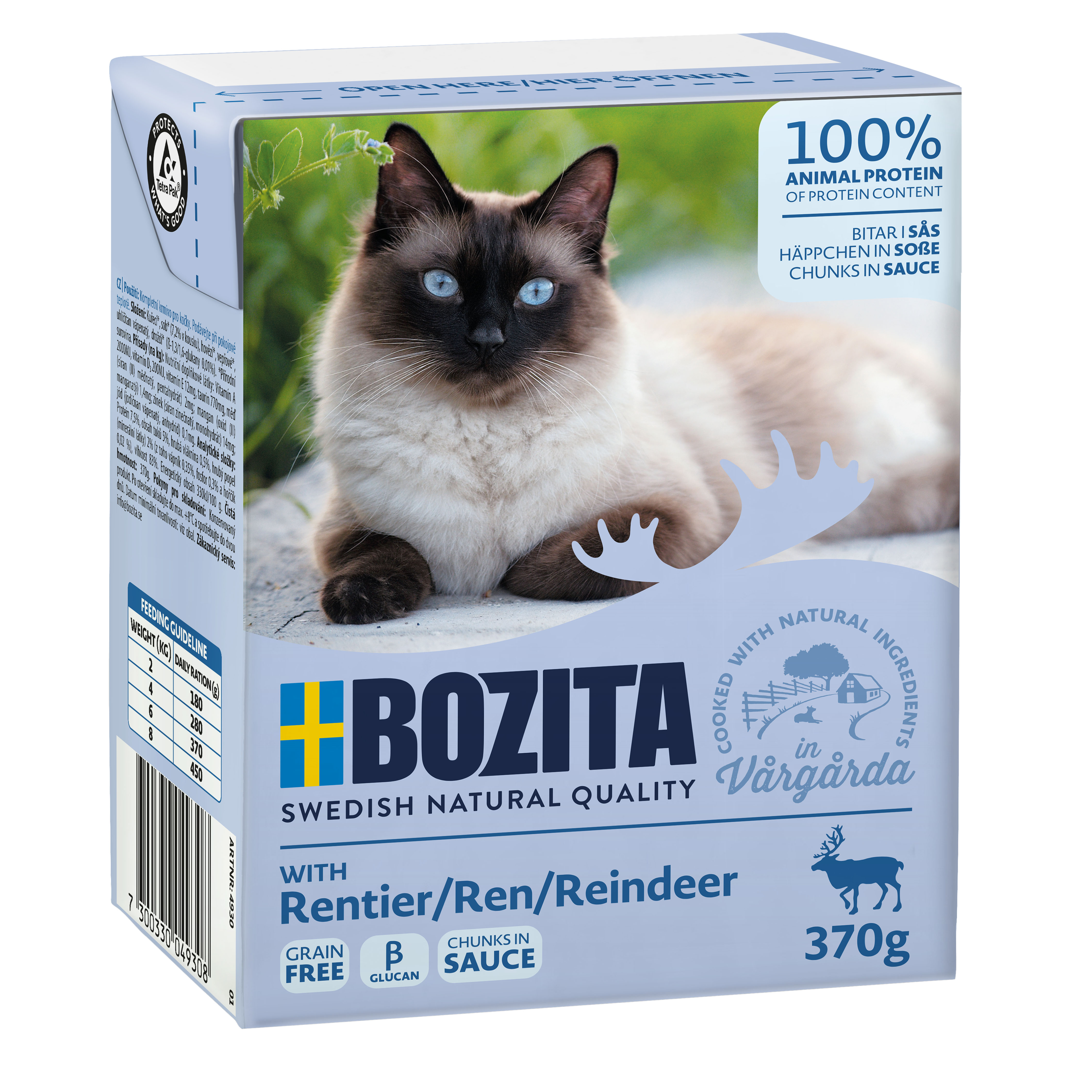 Bozita Bouchées en sauce avec renne, 370g