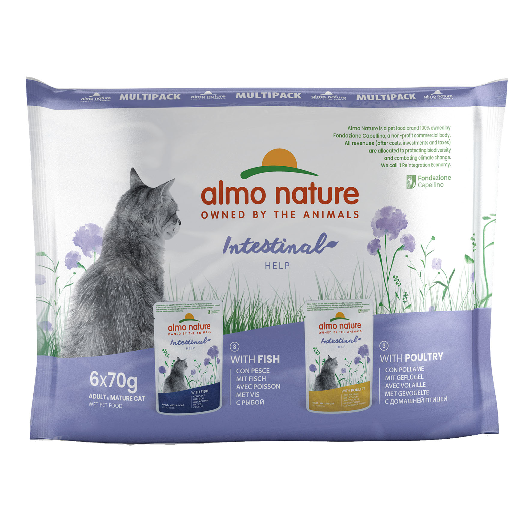 Almo Holistic Digestive Help Fisch & Geflügel 6x70g