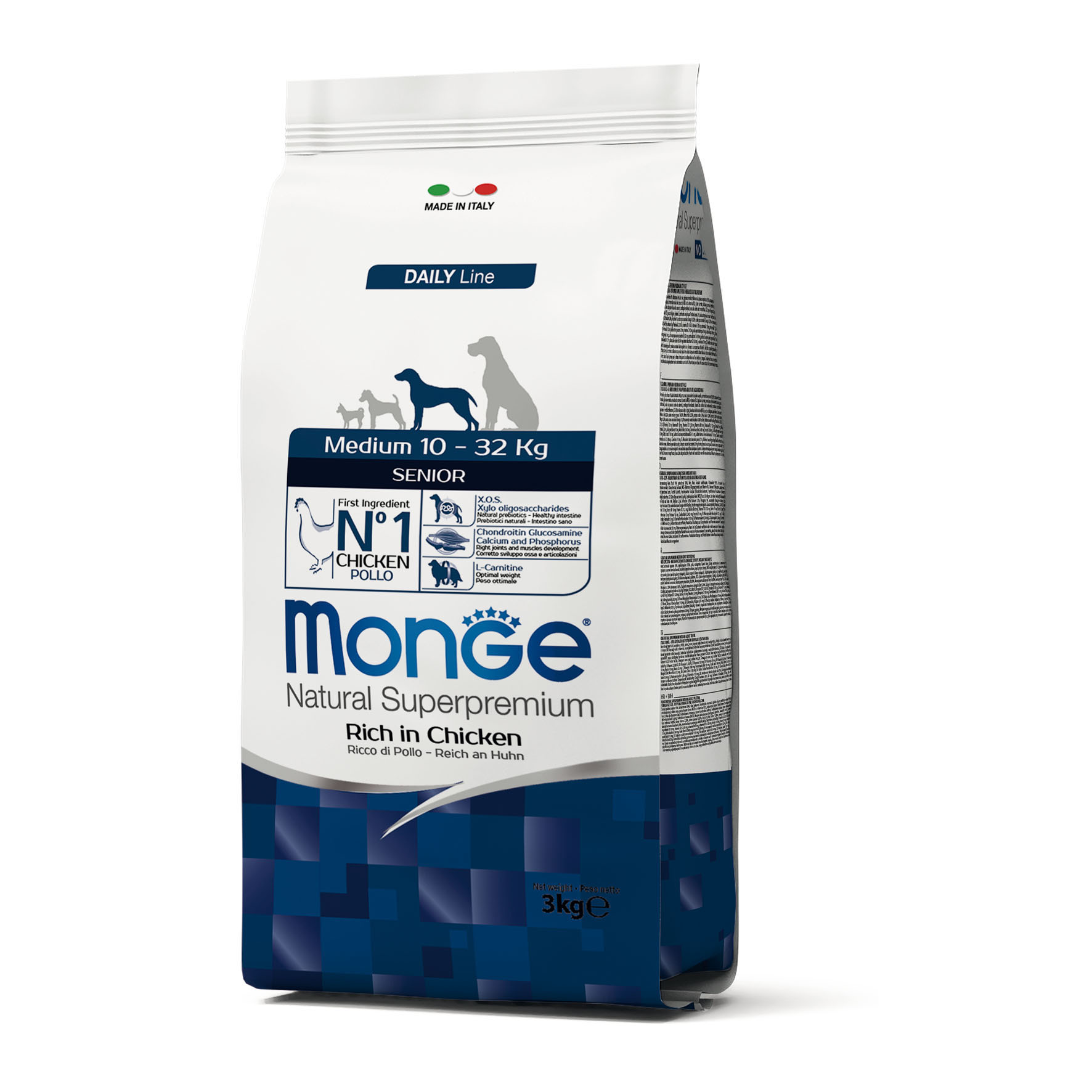 Monge Daily Line – Senior Medium Huhn