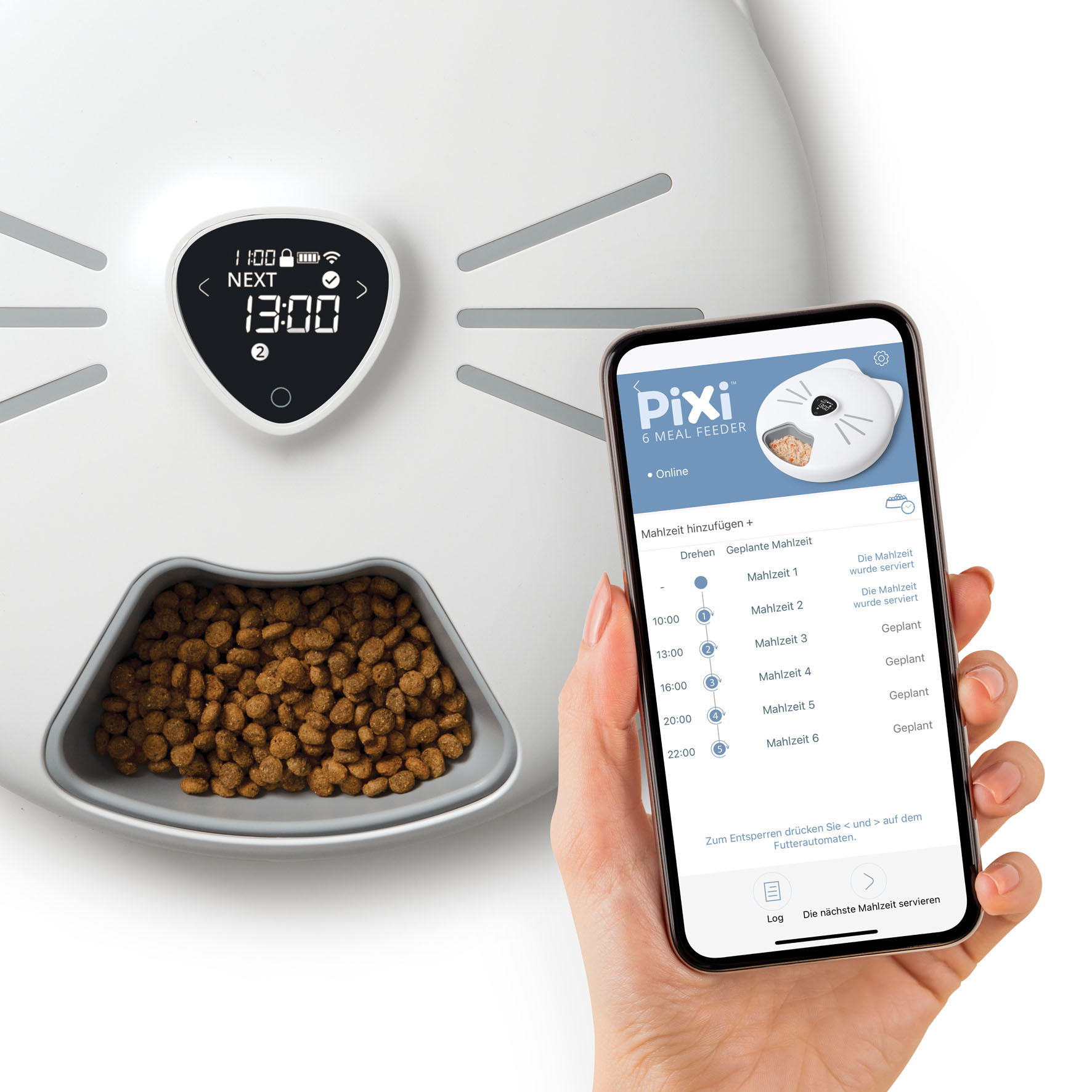 Catit Pixi Smart Futterautomat, 6x170ml