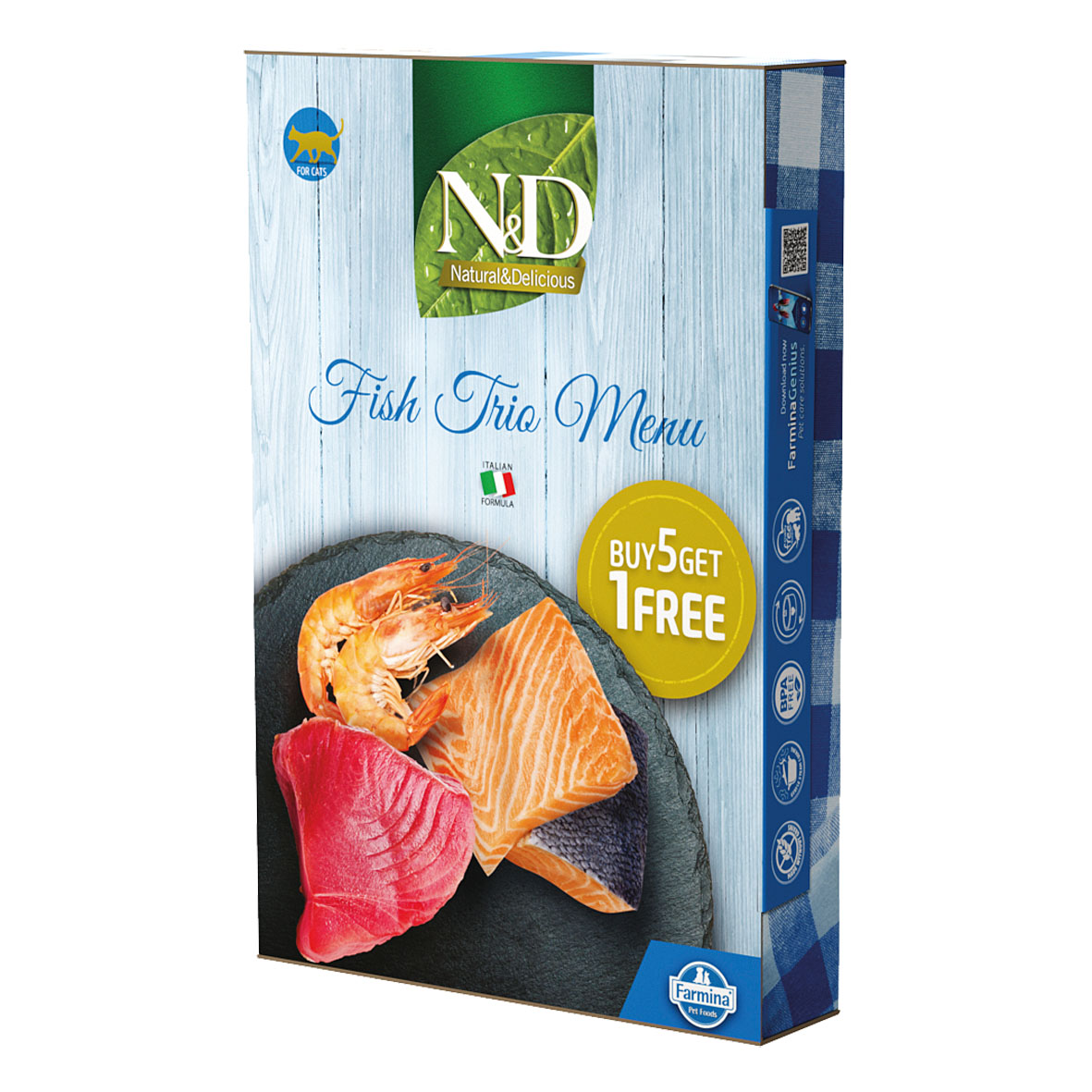 Farmina Cat Natur Fisch Trio Menu, 6x70g