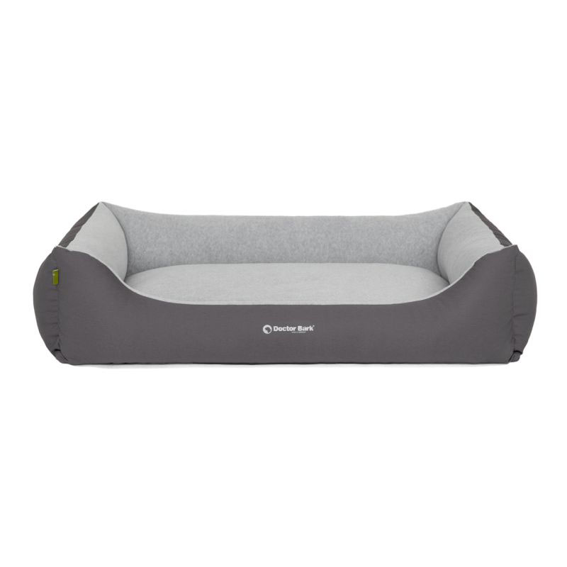 DoctorBark Lit pour chien GreenLabel gris XL, 80x62cm
