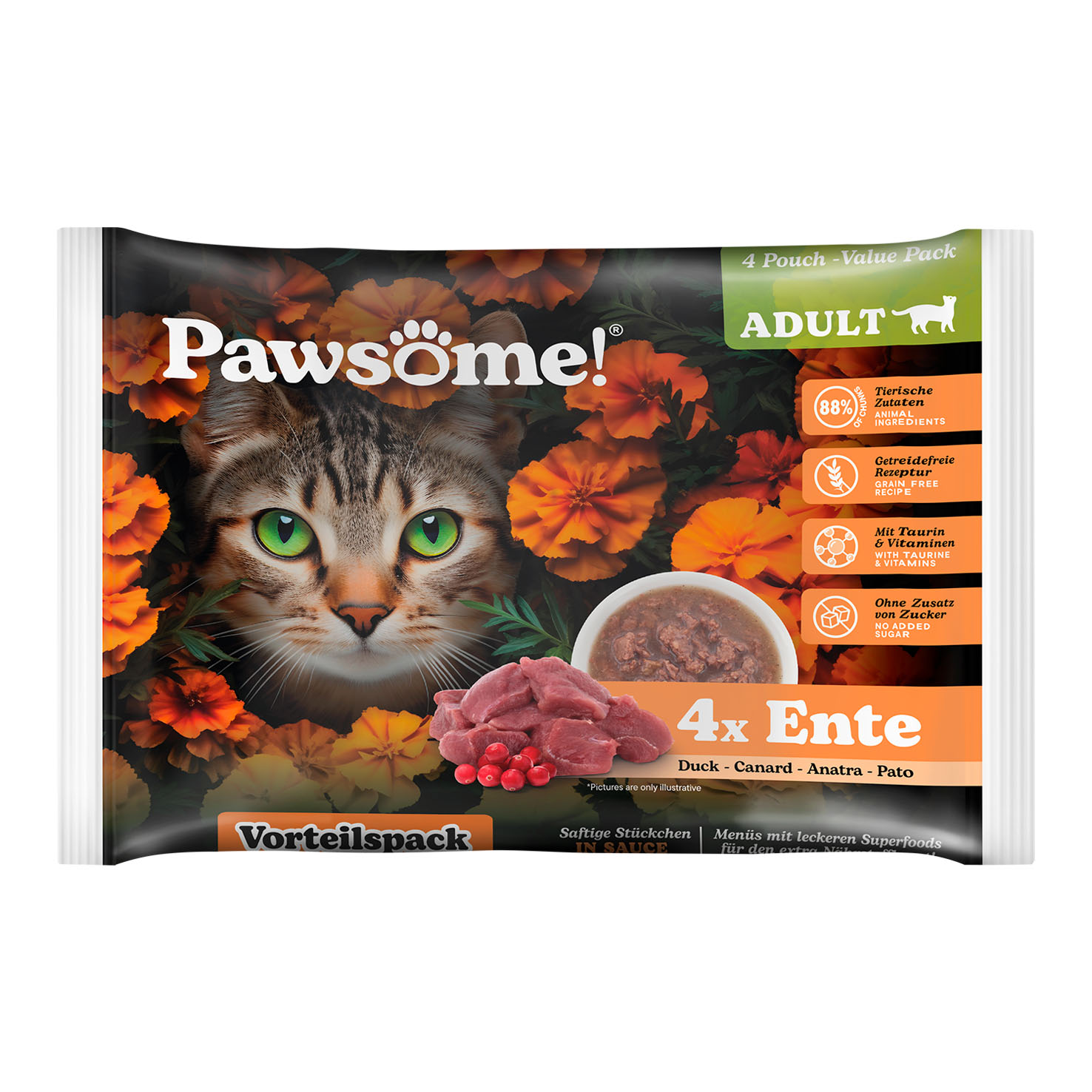 Pawsome Adult canard 4x85g