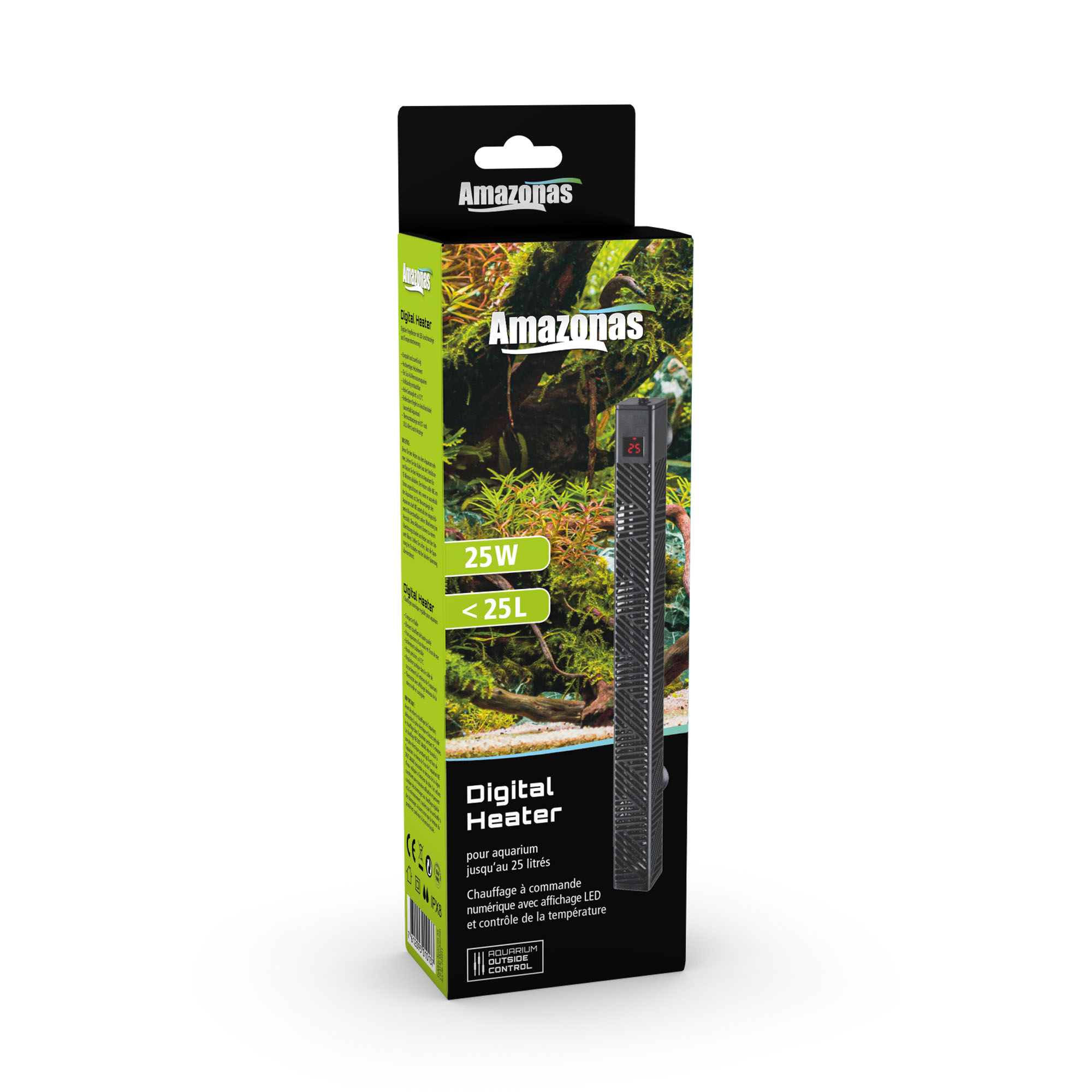Amazonas Digital Heizer 25W L=175mm / 