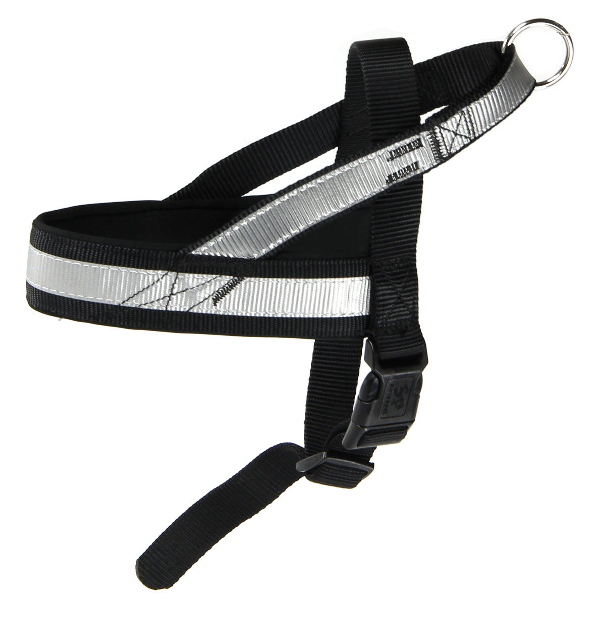 swisspet Hundegeschirr Nightwatch, schwarz M=40mm/40-66cm