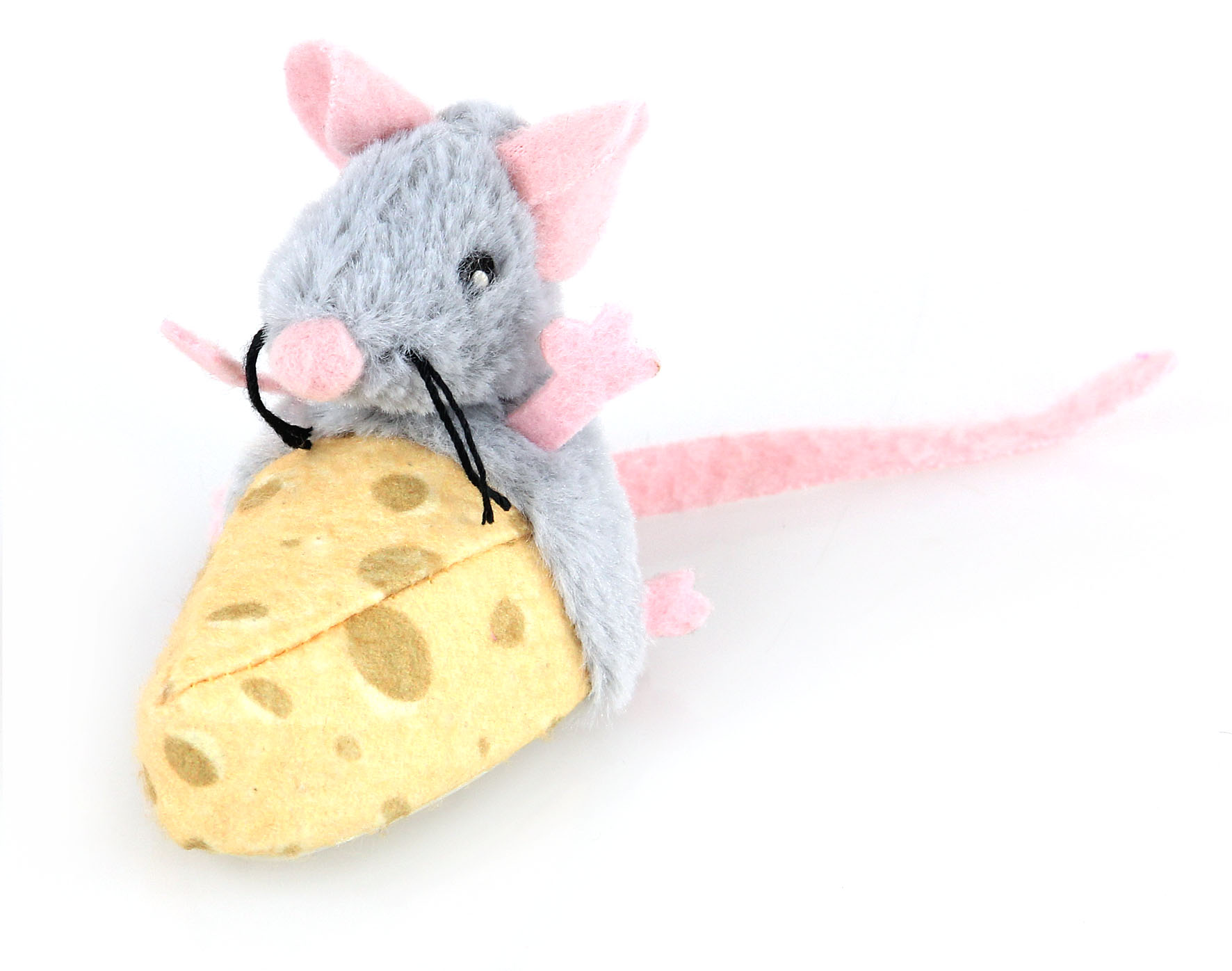 swisspet Souris de course en peluche sur fromage