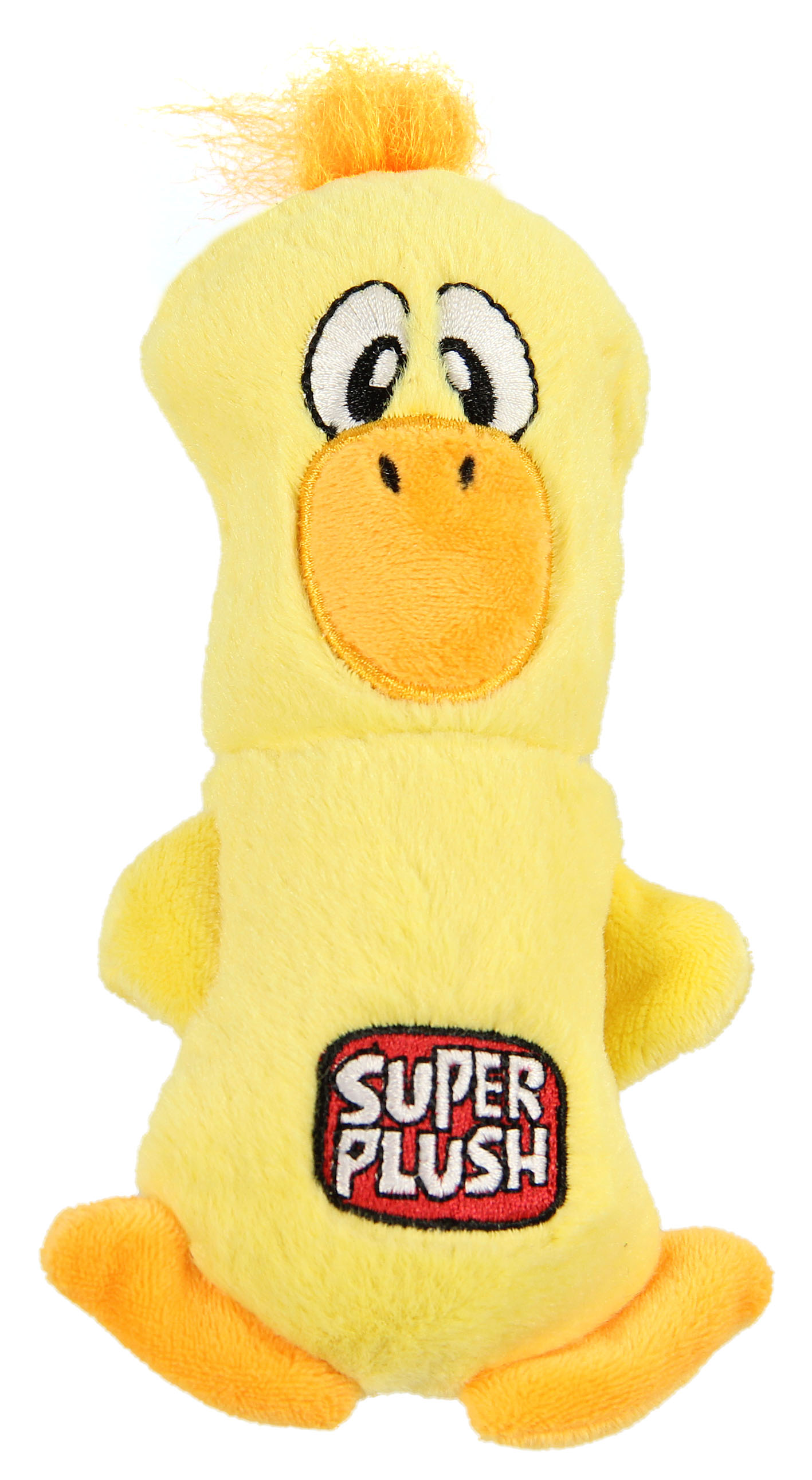Super peluche anatra, giallo 9x3.8x15cm