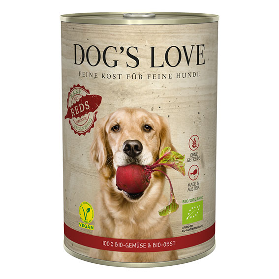 Dog‘s Love Bio Reds végan – légumes & fruits 400g