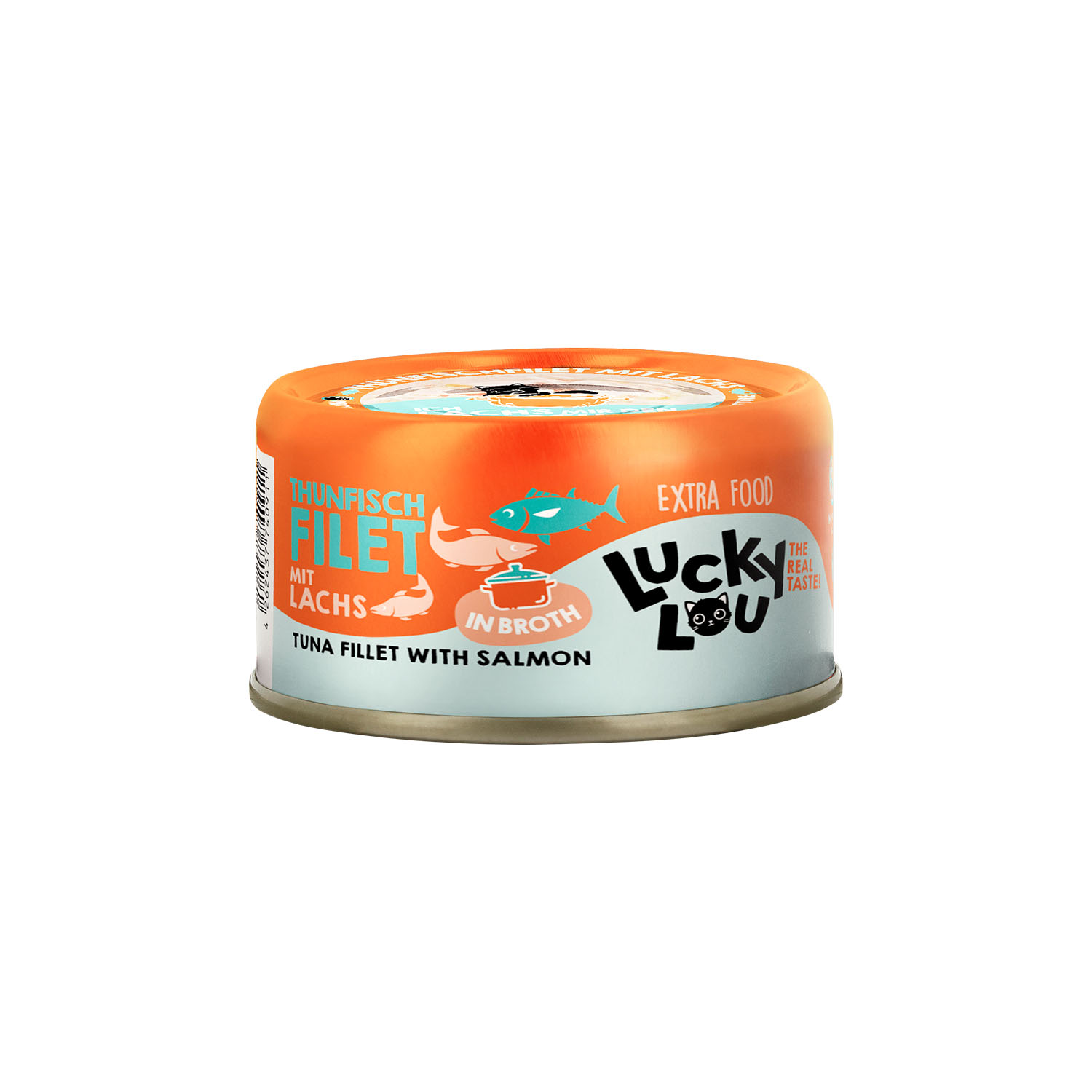 Lucky Lou Thunfisch & Lachs in Brühe 70g