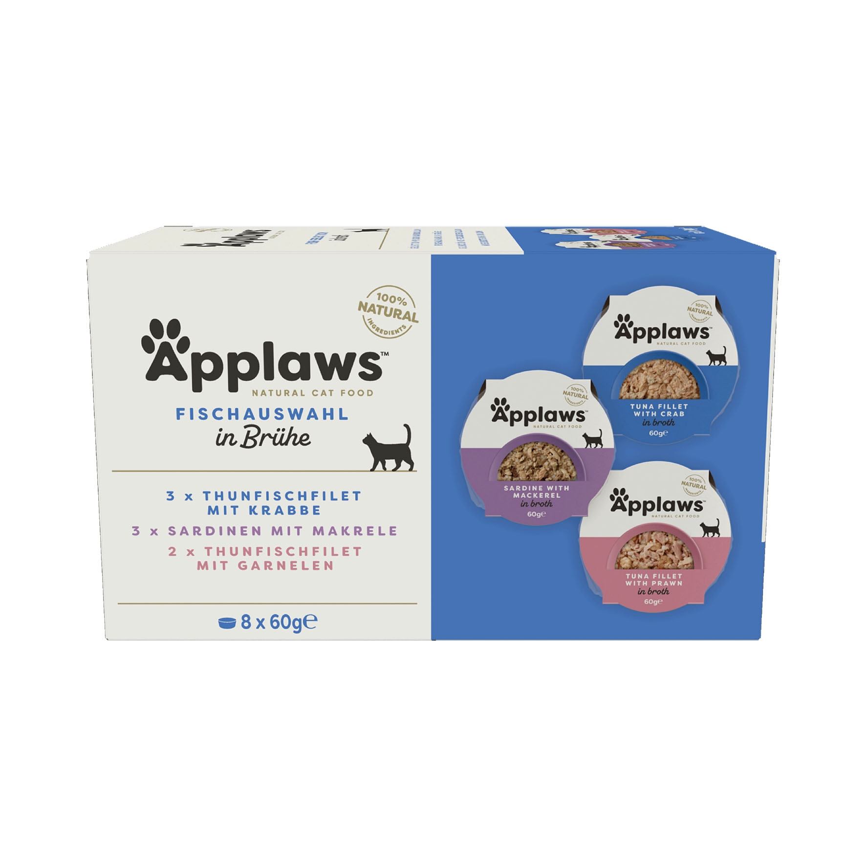 Applaws Cat Pot Multi Pack 8x60g