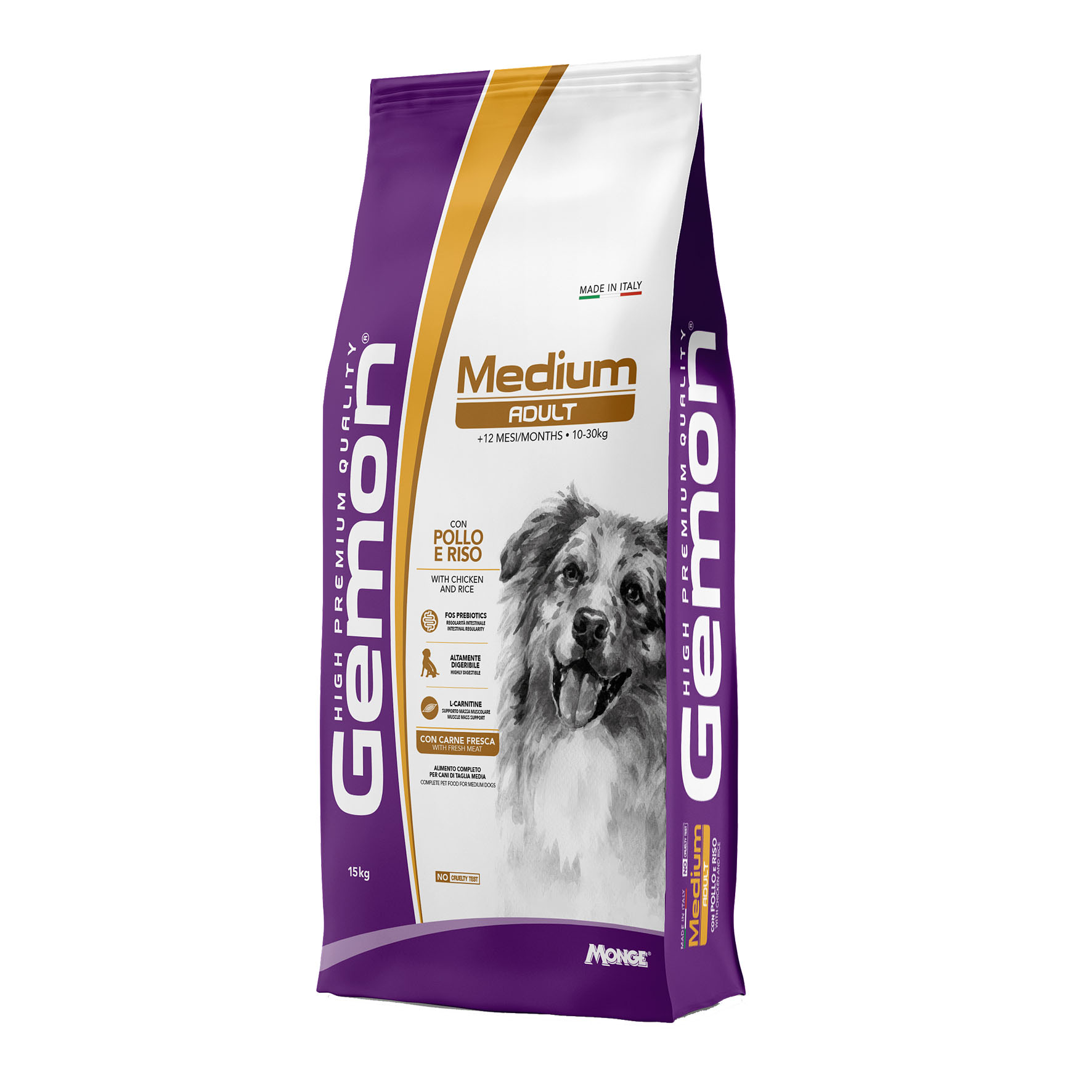 Gemon Adult Medium – poulet & riz, 15kg