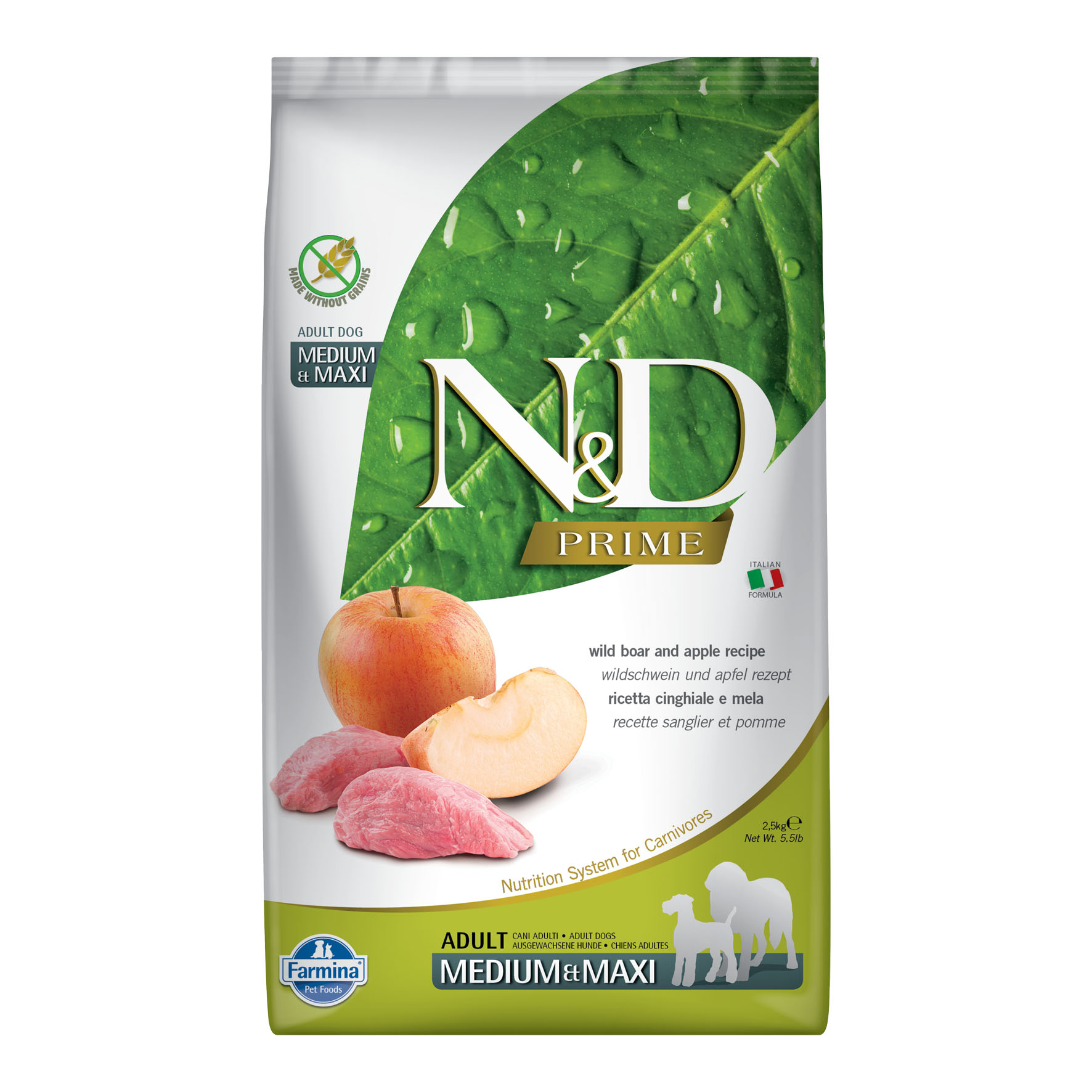 Farmina Prime Adult Mini Wildschwein & Apfel, 2.5kg