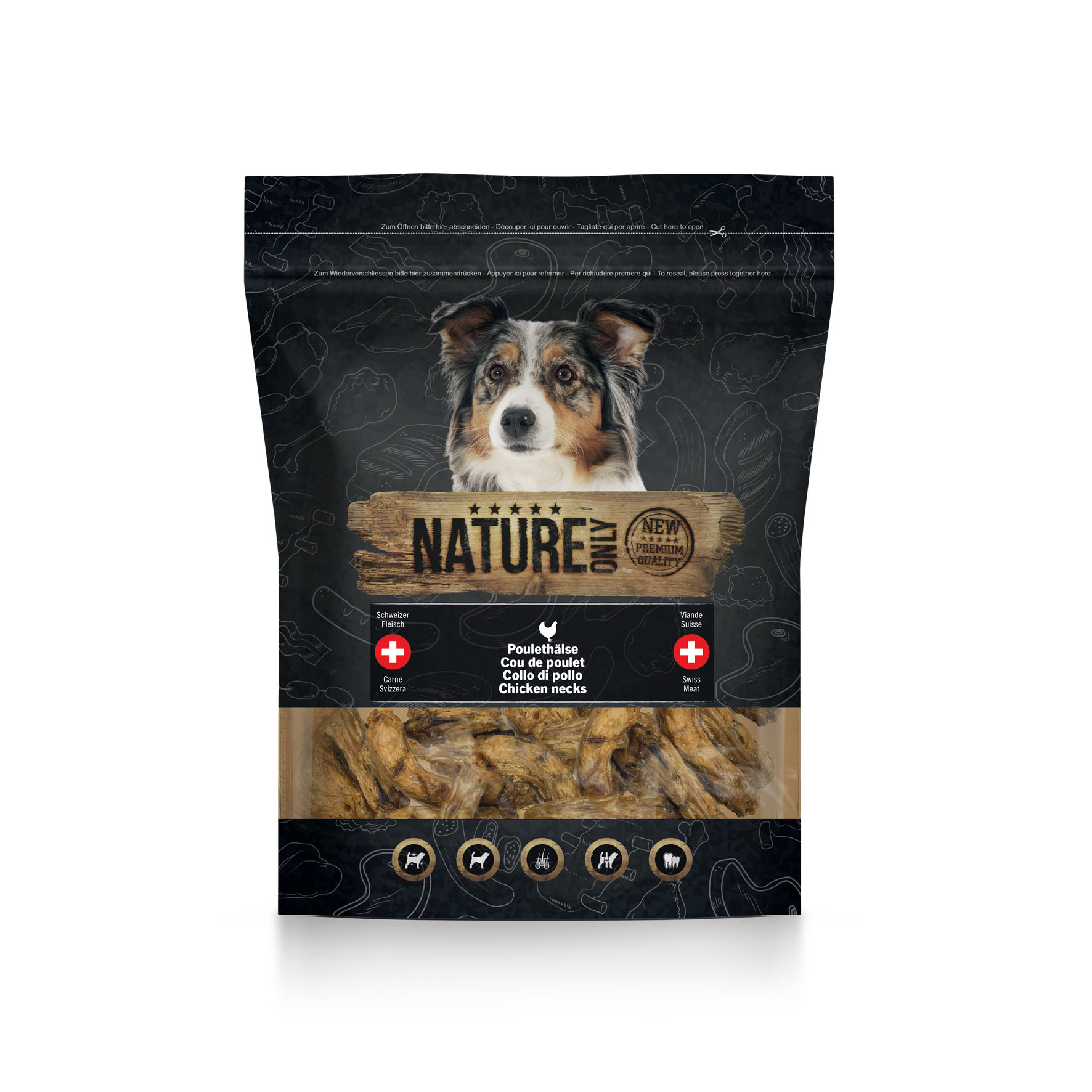 Nature Only cou de poulet – viande suisse, 300g