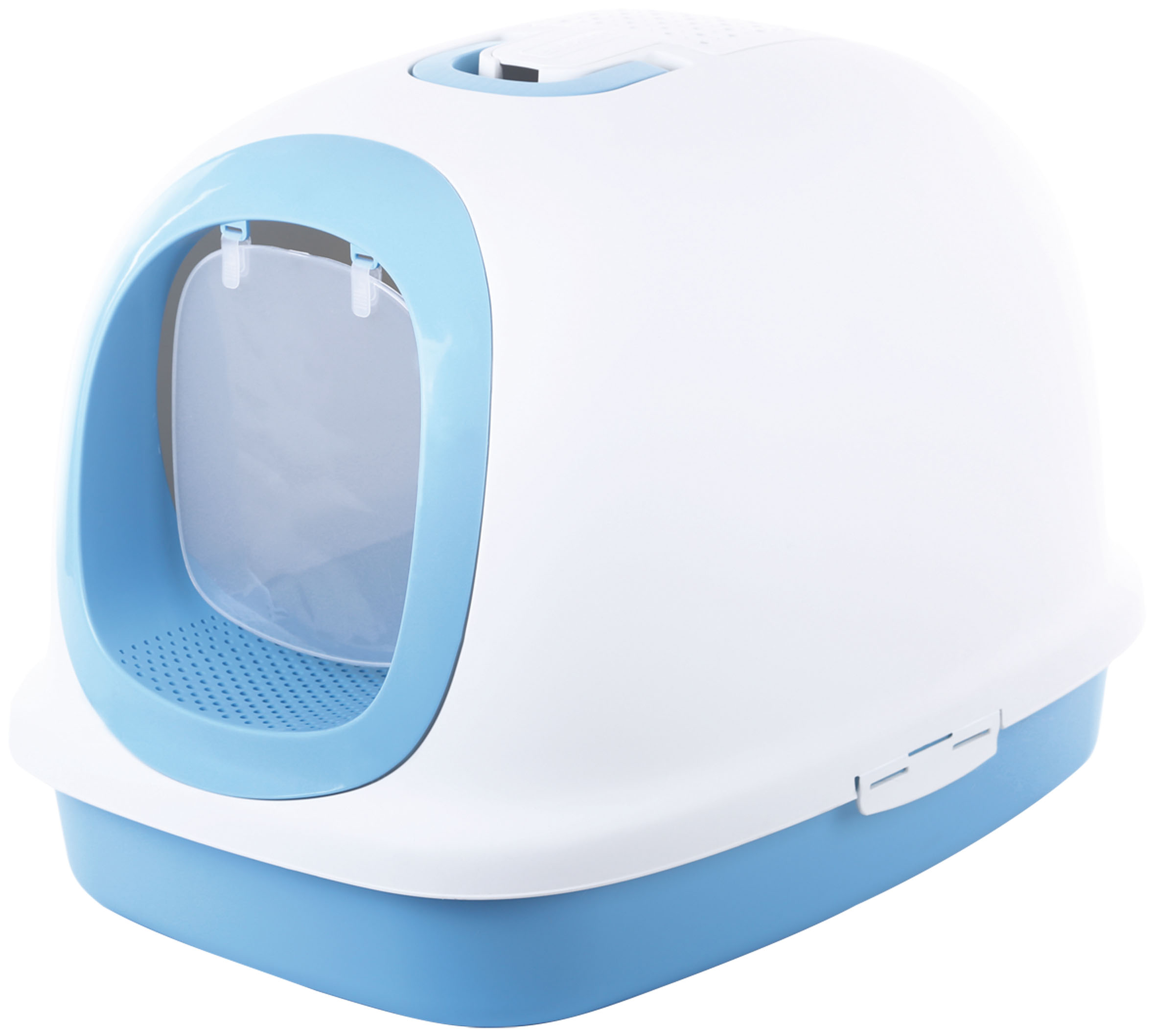 Caisse à litière Makon, bleue claire