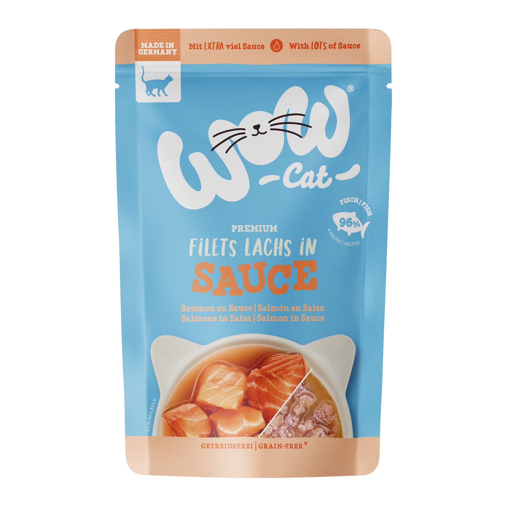 Saumon en sauce, 85g