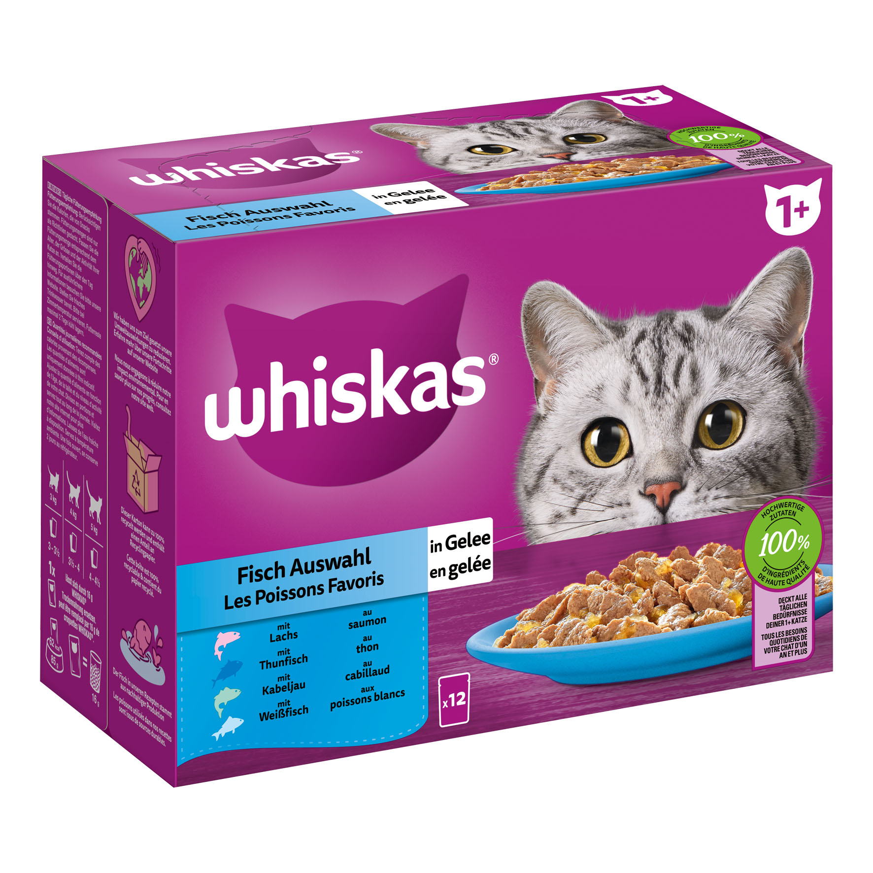 Whiskas 1+ Selezione di Pesce