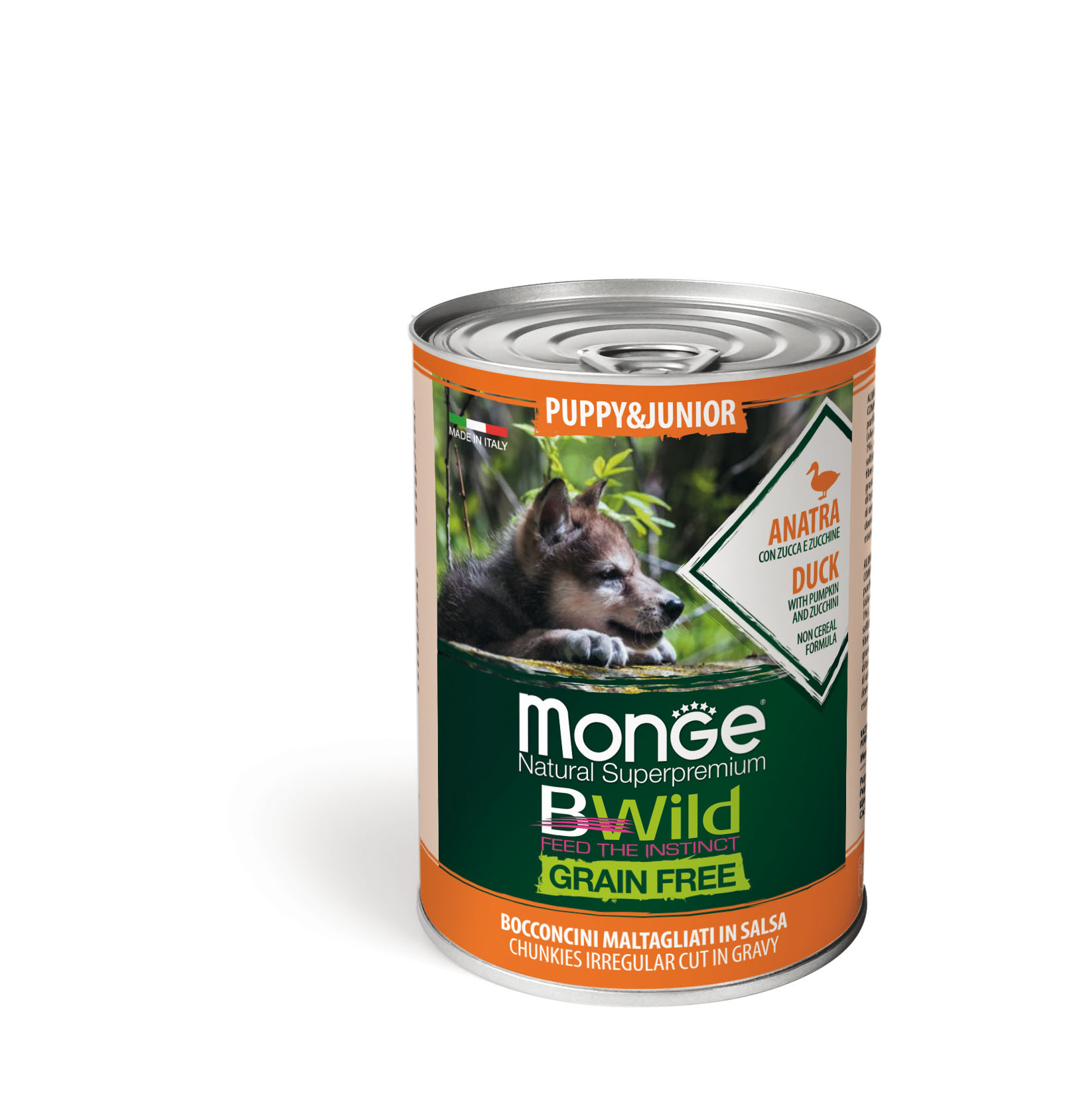 Monge BWild GF Anatra Junior 400g
