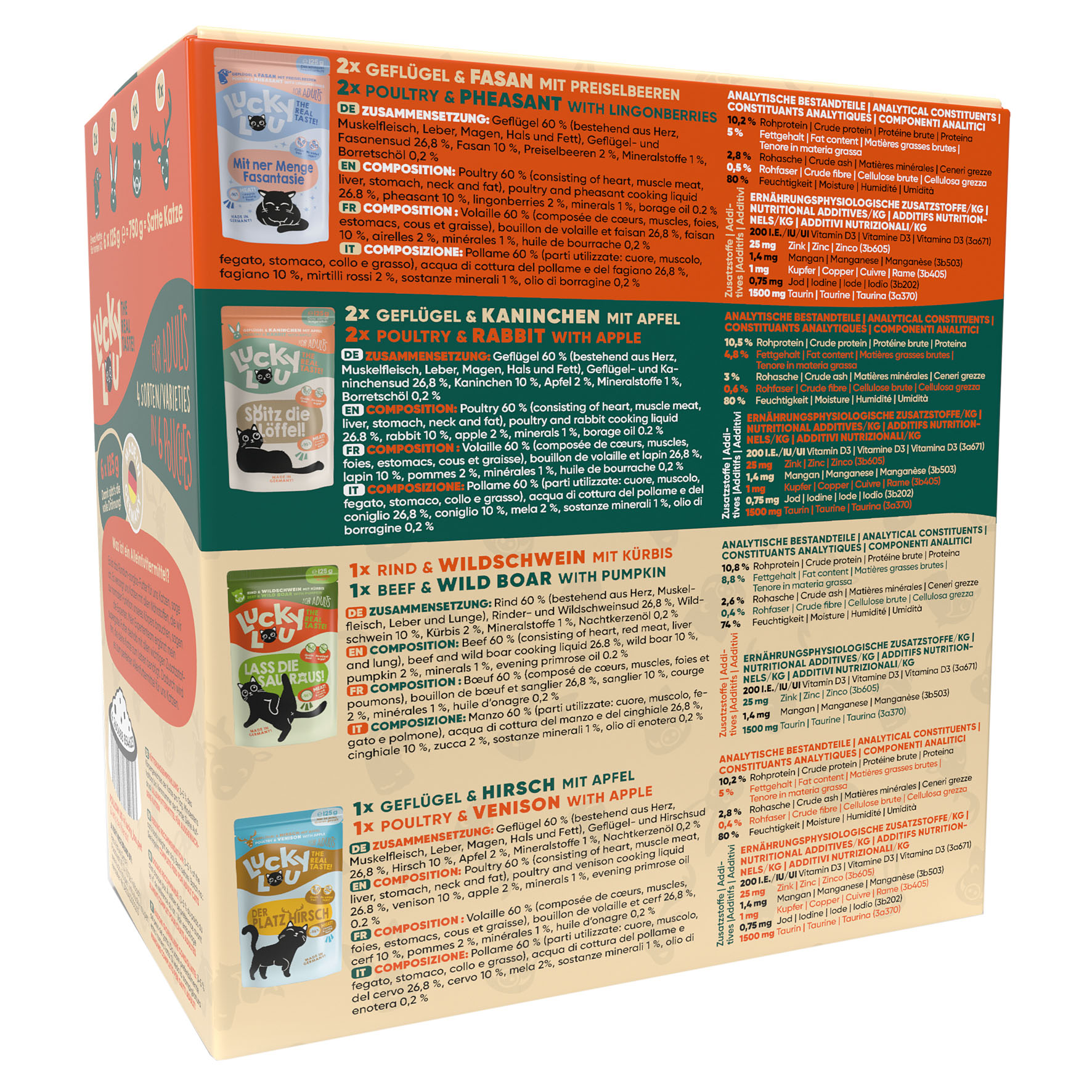 Lucky Lou Adult Wild-Mix 6x125g