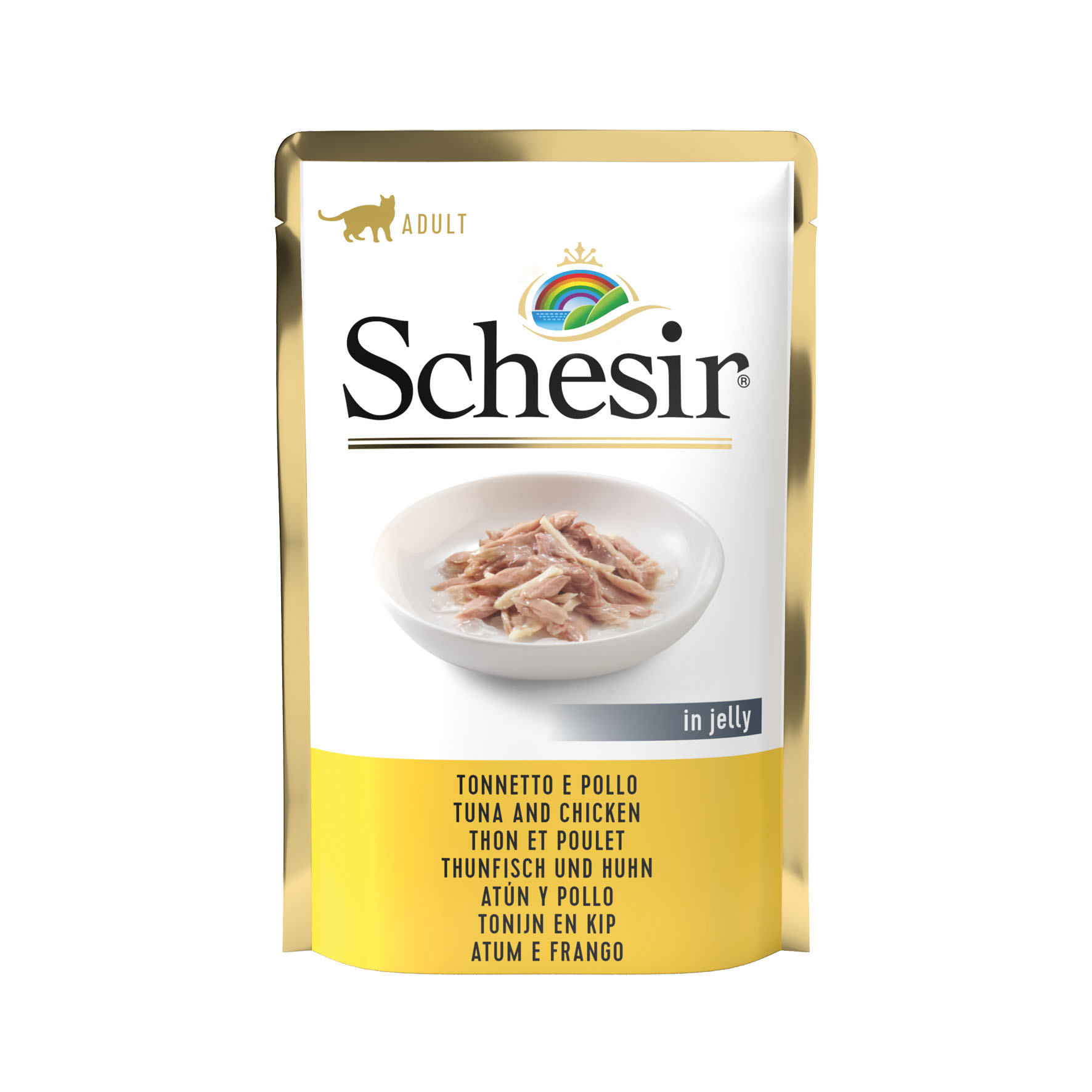 Schesir Jelly Thon mit Hühnerfilet 85g