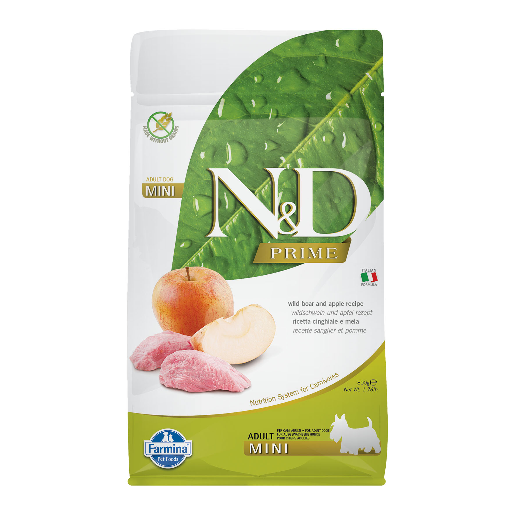Farmina Prime Adult Mini Wildschwein & Apfel, 800g
