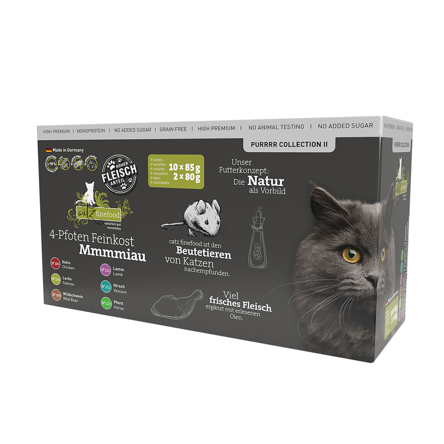 Catz finefood Purrrr II Multipack, 2x80g & 10x85g