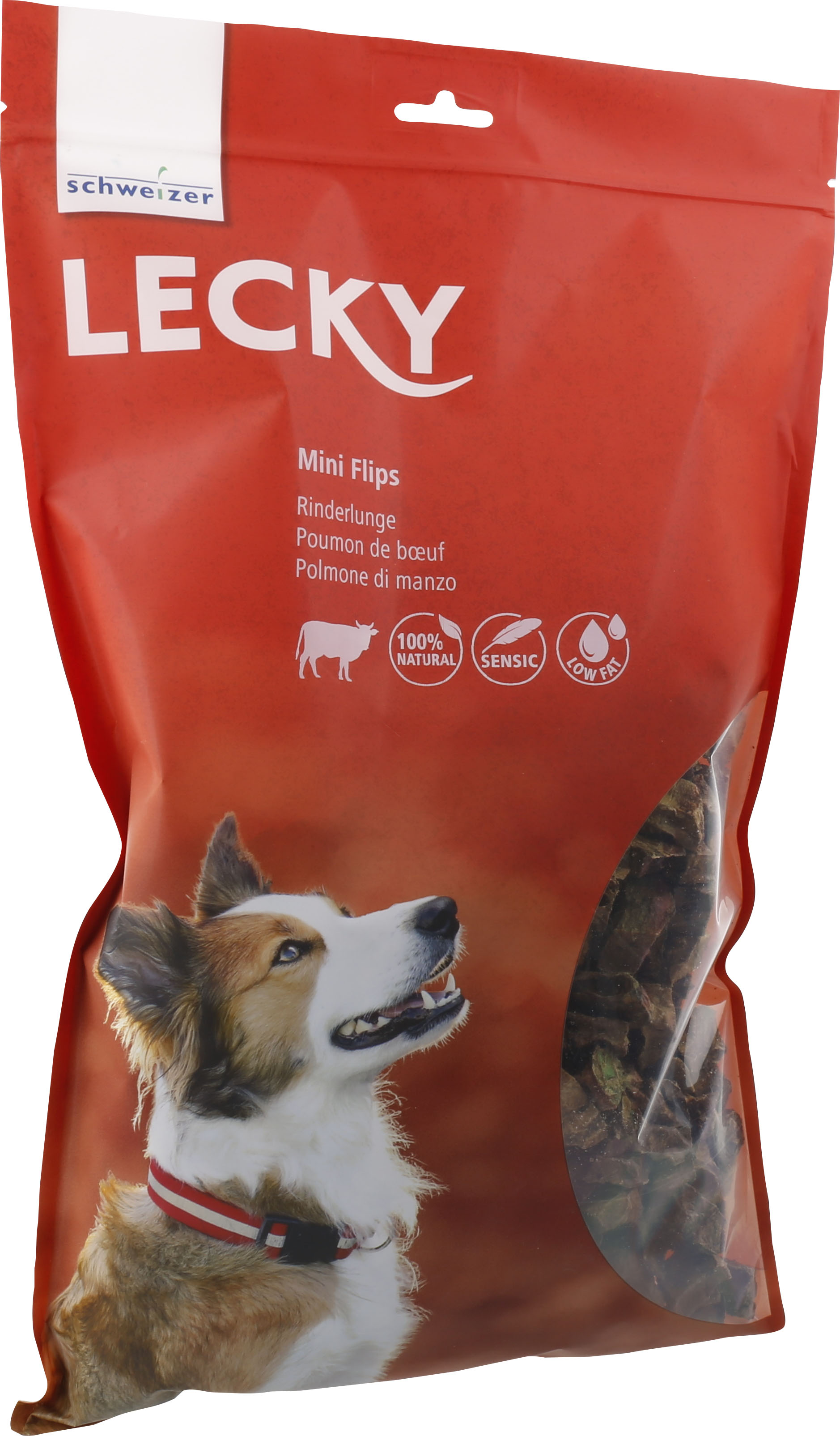 Lecky Mini Flips de Poumon de boeuf, 450g