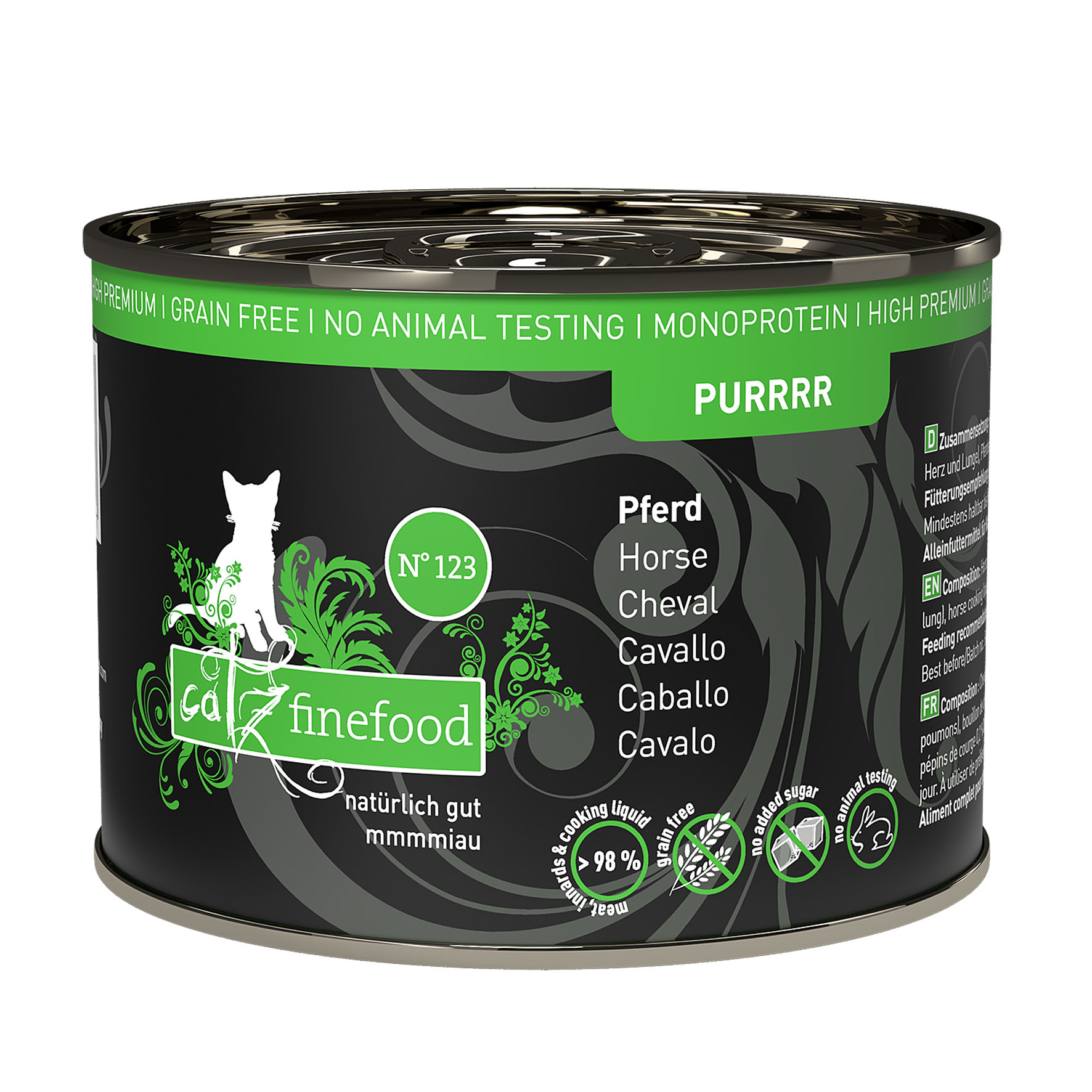 Catz Finefood Purrrr No. 123 con cavallo, 200g
