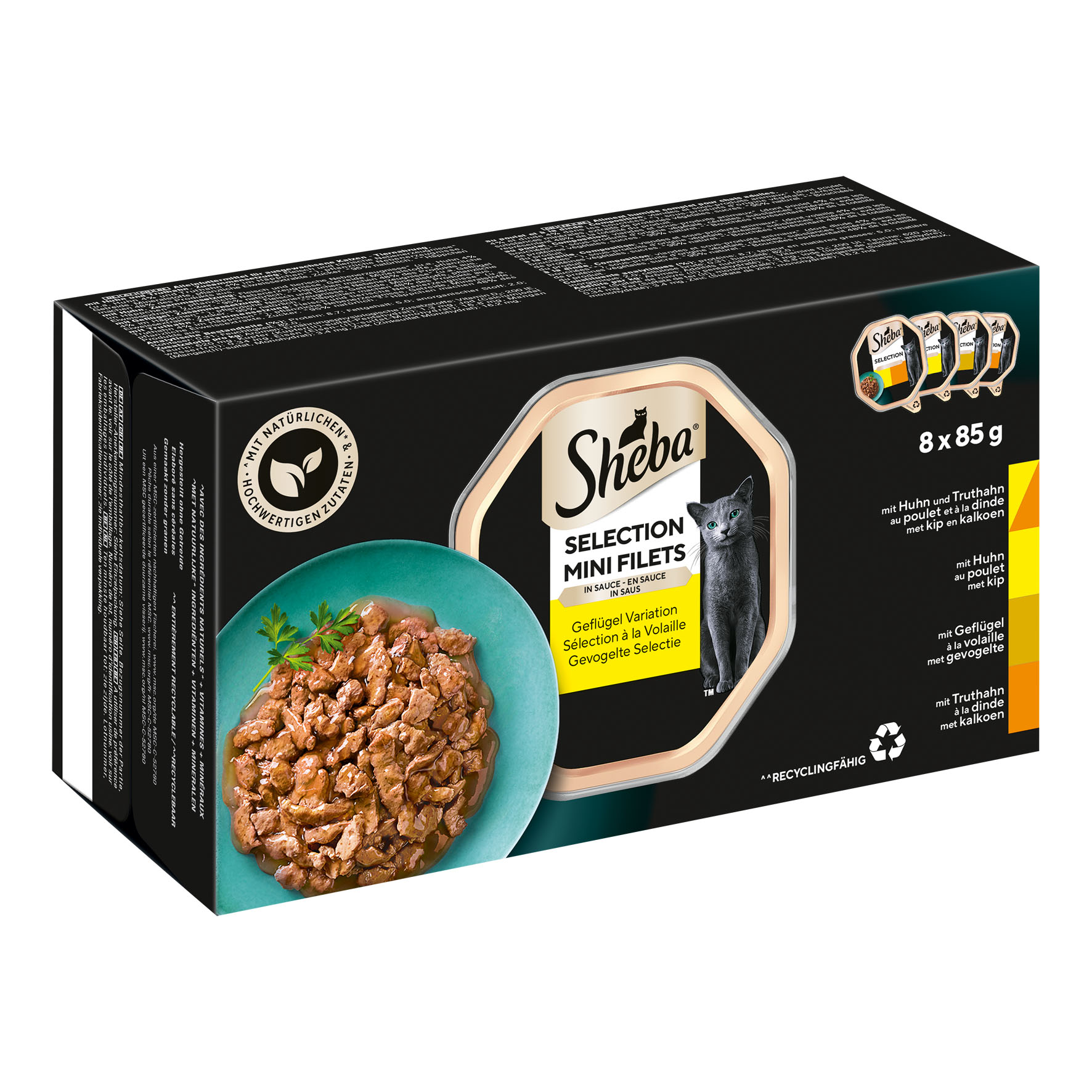 Sheba Geflügel Variation Selection in Sauce, 8x85g