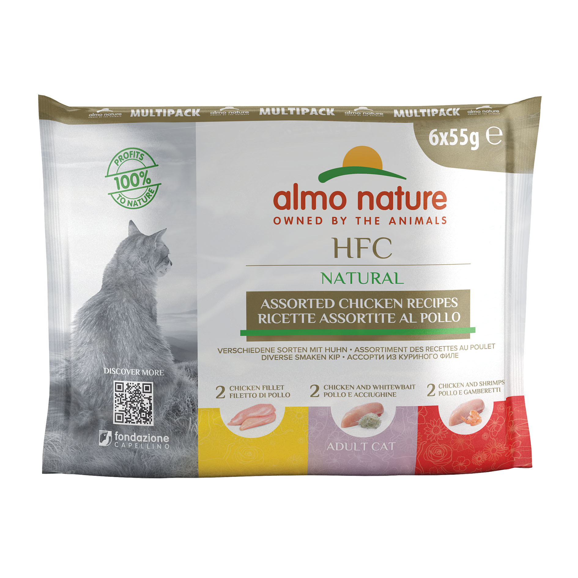 Almo HFC Natural Ad Huhn (3 Sorten) 6x55g