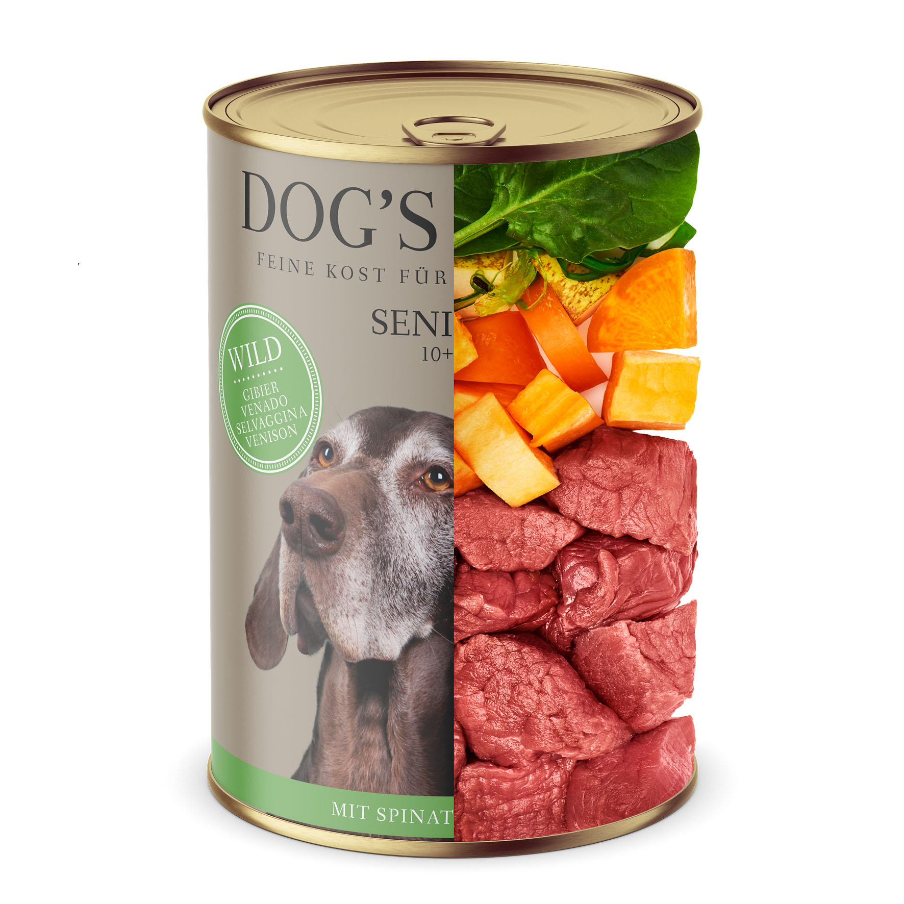 Dog‘s Love Senior 10+ Light Wild, Spinat & Birne, 400g