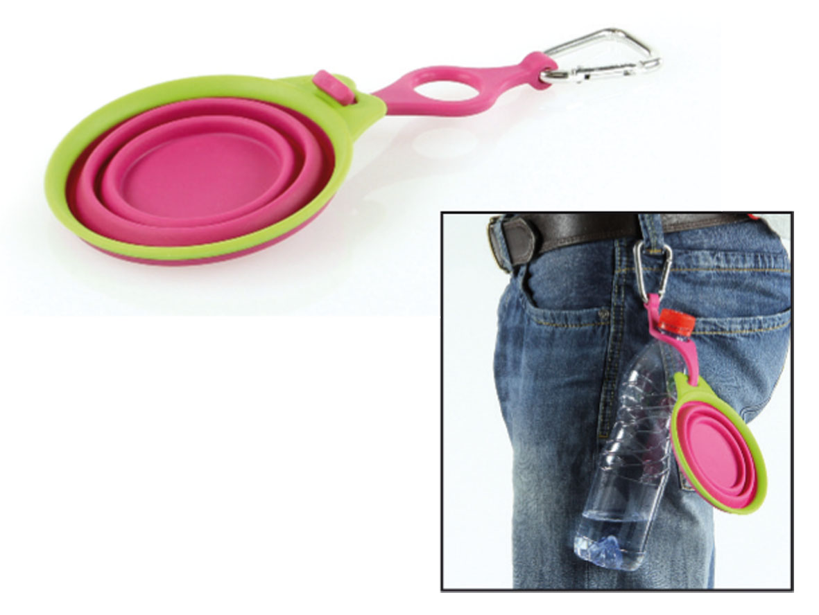 swisspet Hundereisenapf Henry & Flaschenhalter