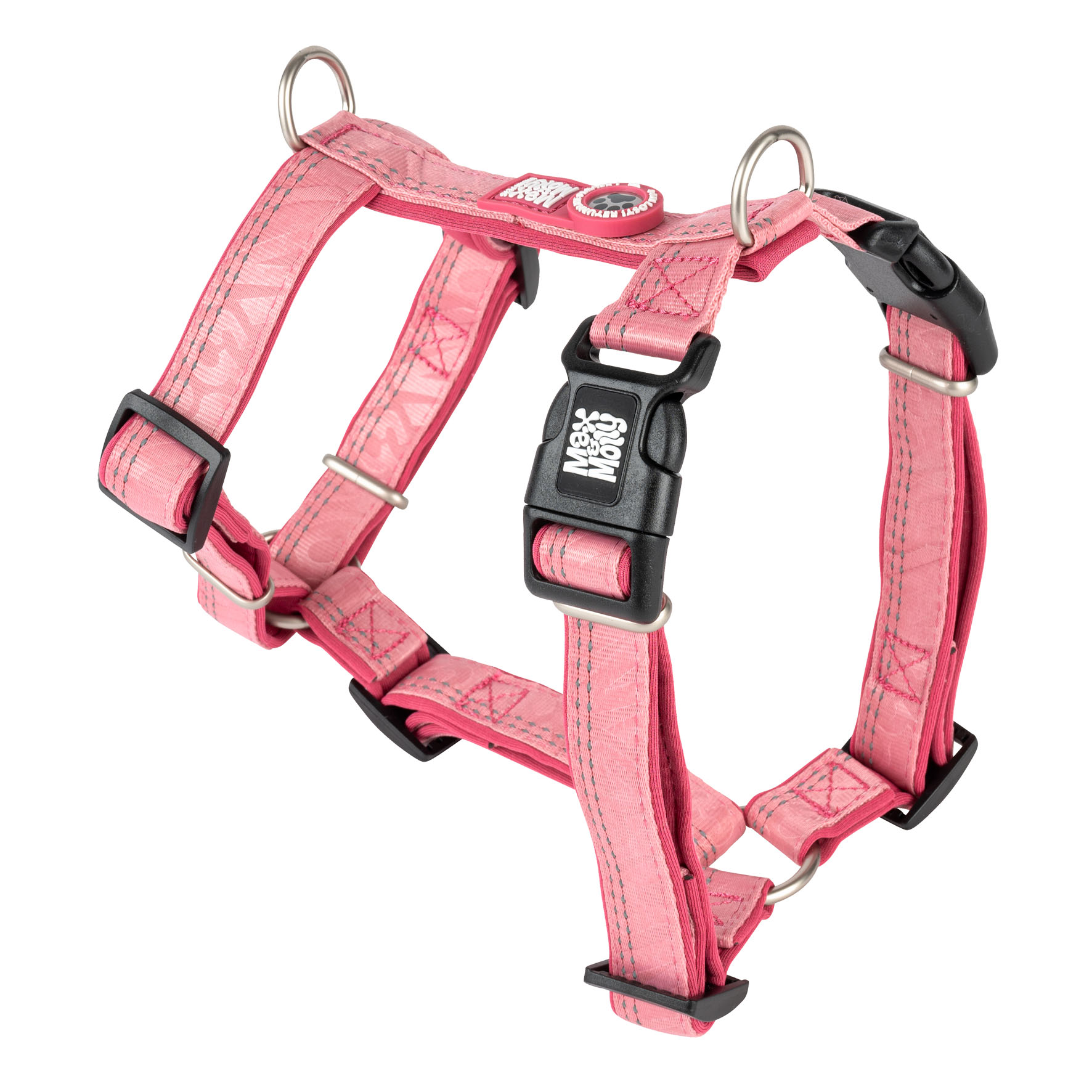 Max&Molly Harnais Comfort-H rose/XS, H:24-39cm/B:32-40cm