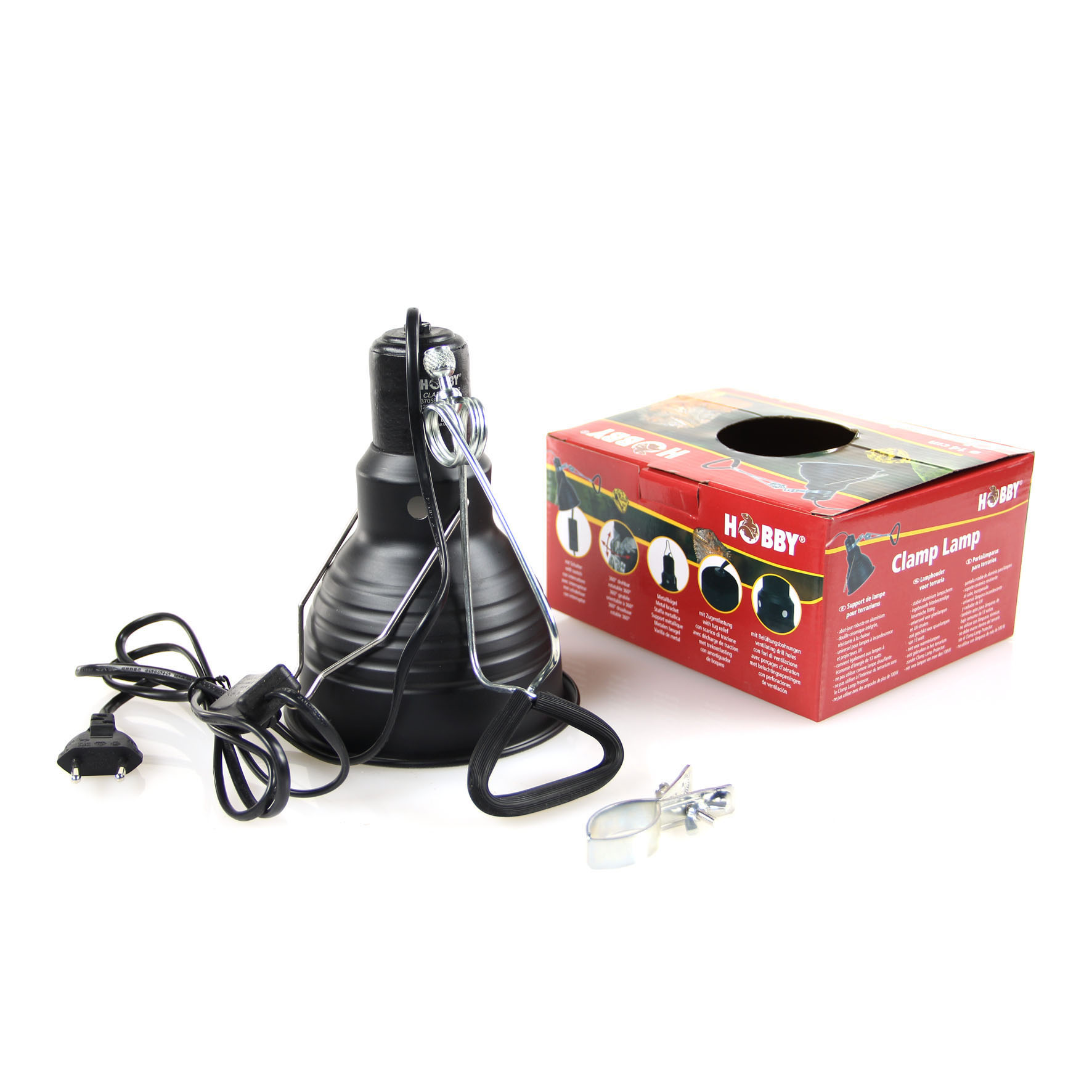 Hobby Klemmlampe, L, 160W, ø21cm