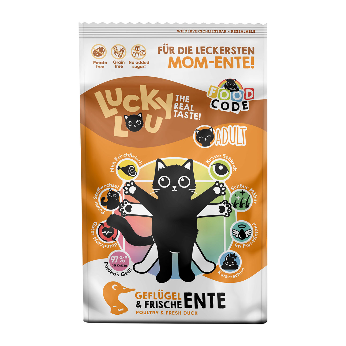 Lucky Lou Adult volaille & canard, 750g