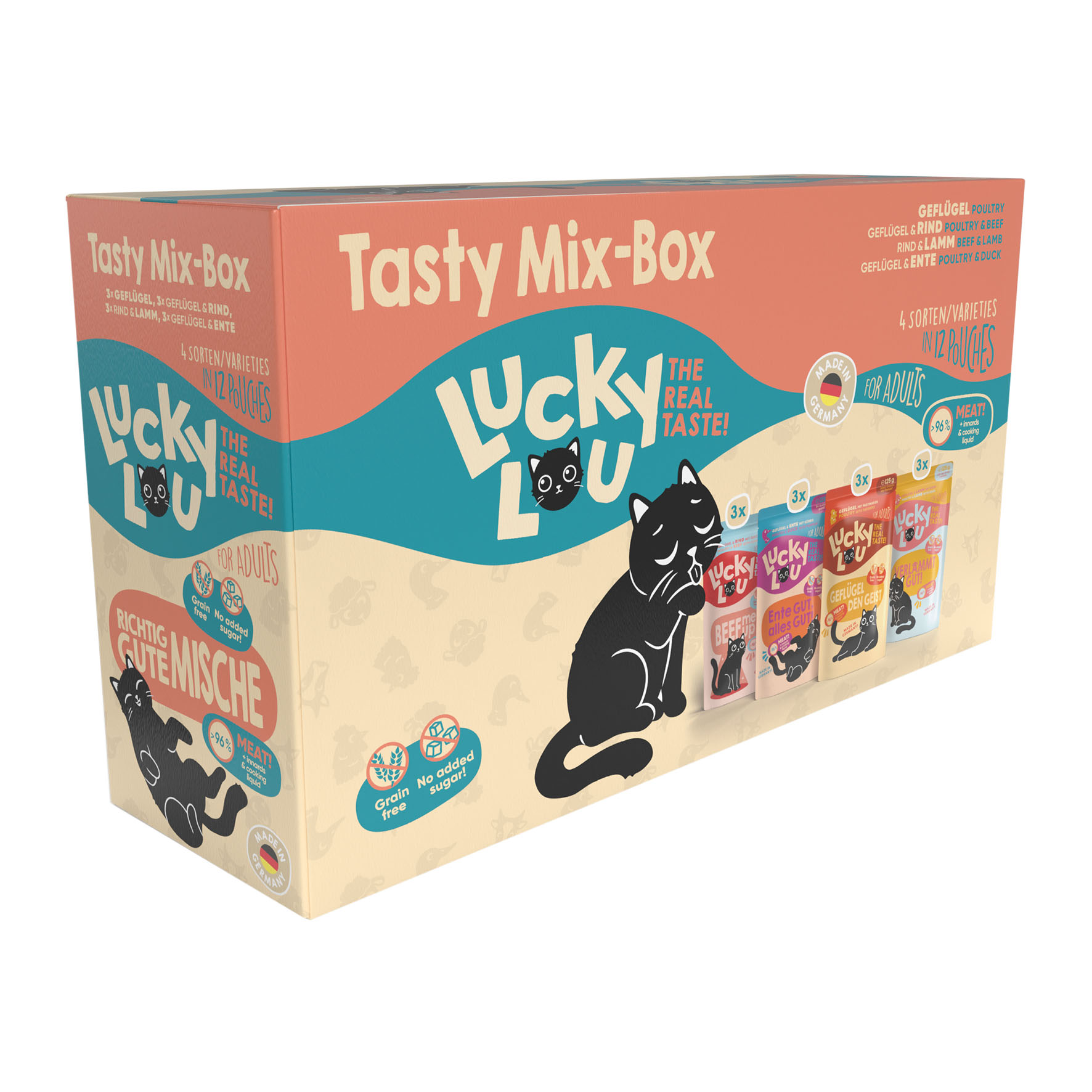 Lucky Lou Adult Tasty-Mix 12x125g